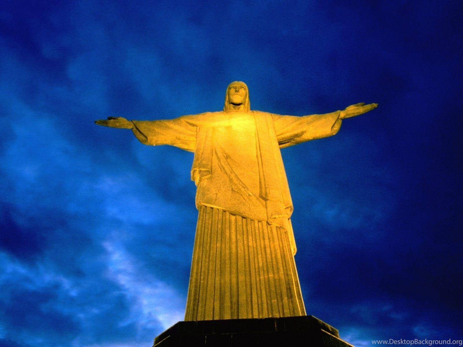 1600x1200 Brazil Rio De Janeiro Statues Cristo Redentor Christ The Redeemer. Desktop Background