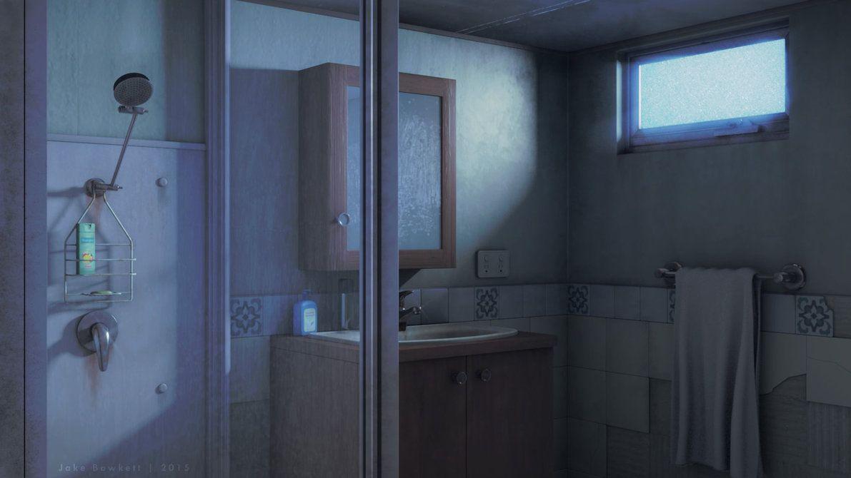 HD wallpaper Anime Original Bathroom  Wallpaper Flare