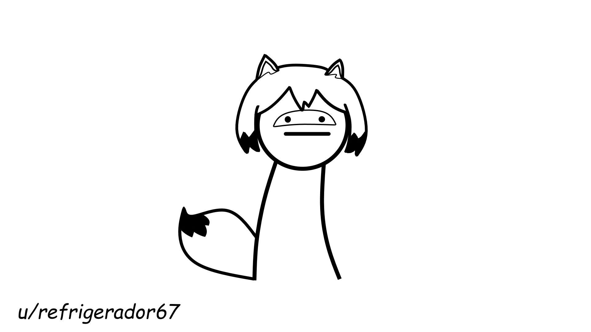 1920x1080 I made michiru but it's in asdfmovie, you know, normal things