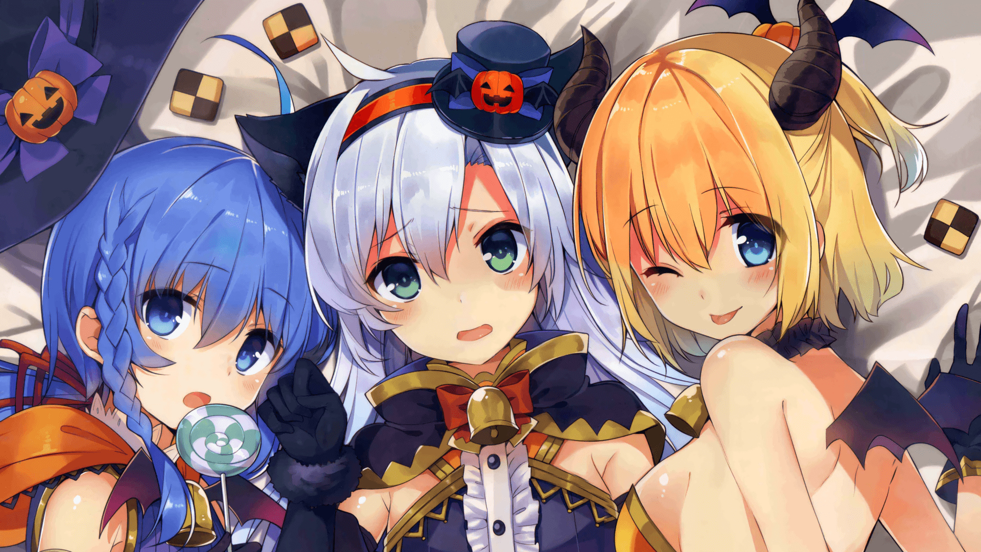 1920x1080 #Lumia Tingel, #RieL Rayford, #Rokudenashi Majutsu Koushi to Akashic Records, #Sistine Fibel, #anime girls, wallpaper. Mocah HD Wallpaper