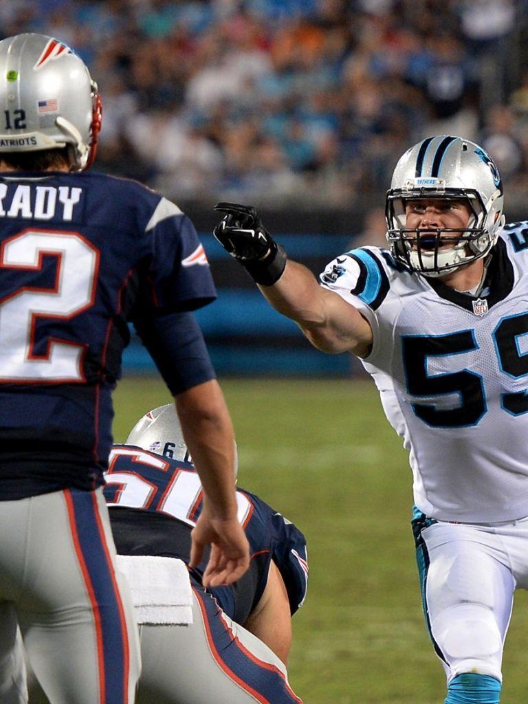 768x1024 Luke Kuechly iPhone Wallpaper