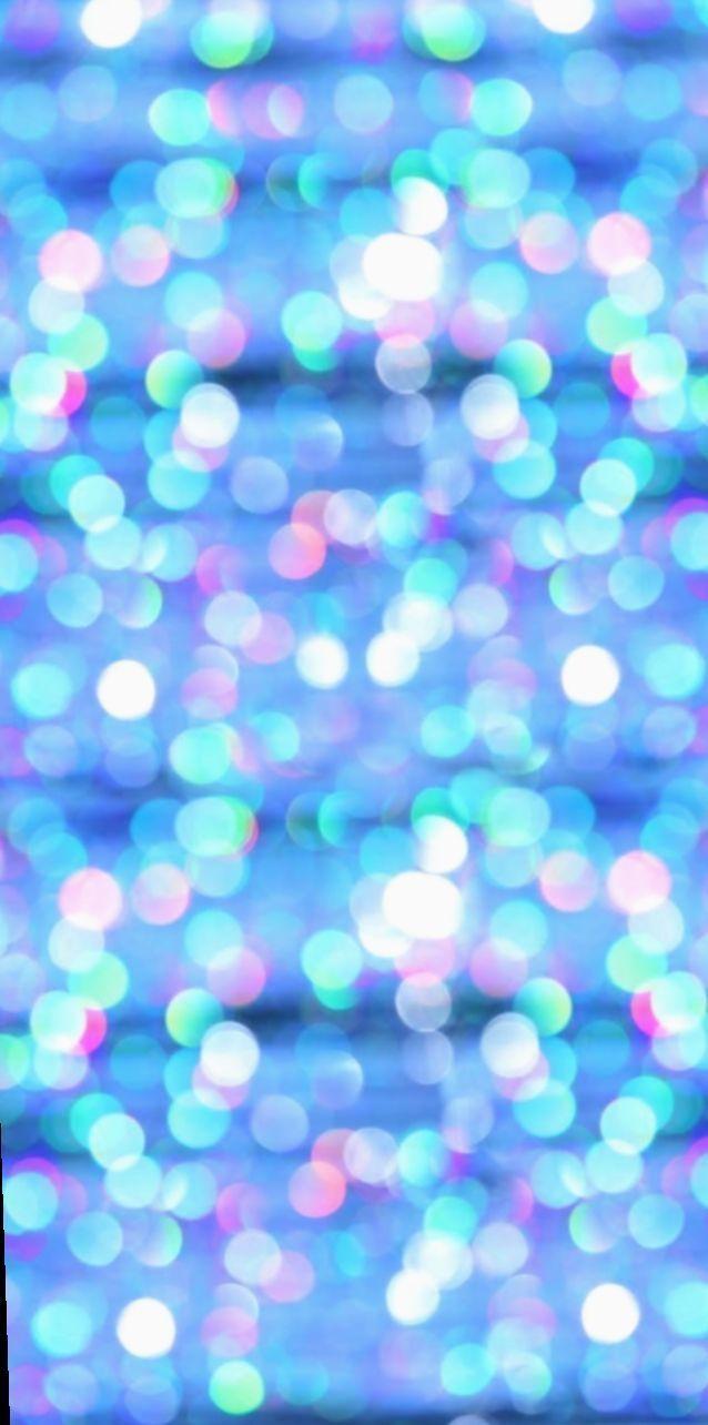 638x1284 Aesthetic Wallpaper Glitter Blue