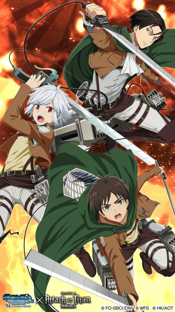 675x1200 DanMachi Memoria Freese Scout Regiment has a new recruit in this exclusive mobile wallpaper!