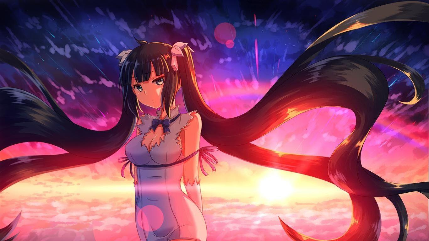 1366x768 Background High Resolution: is it wrong to try to pick up girls in a dungeon