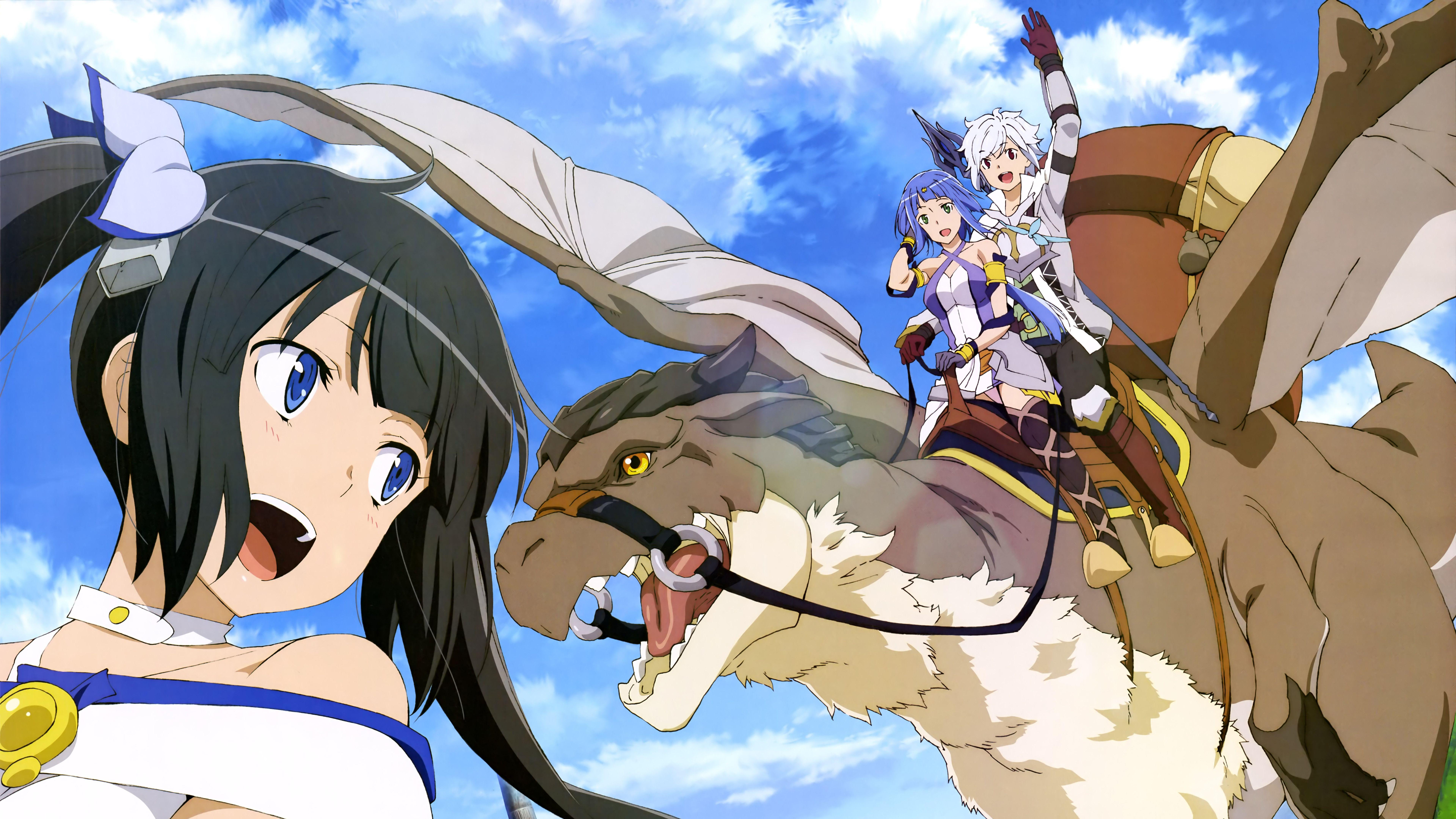 7680x4320 Hestia Bell DanMachi 8K Wallpaper