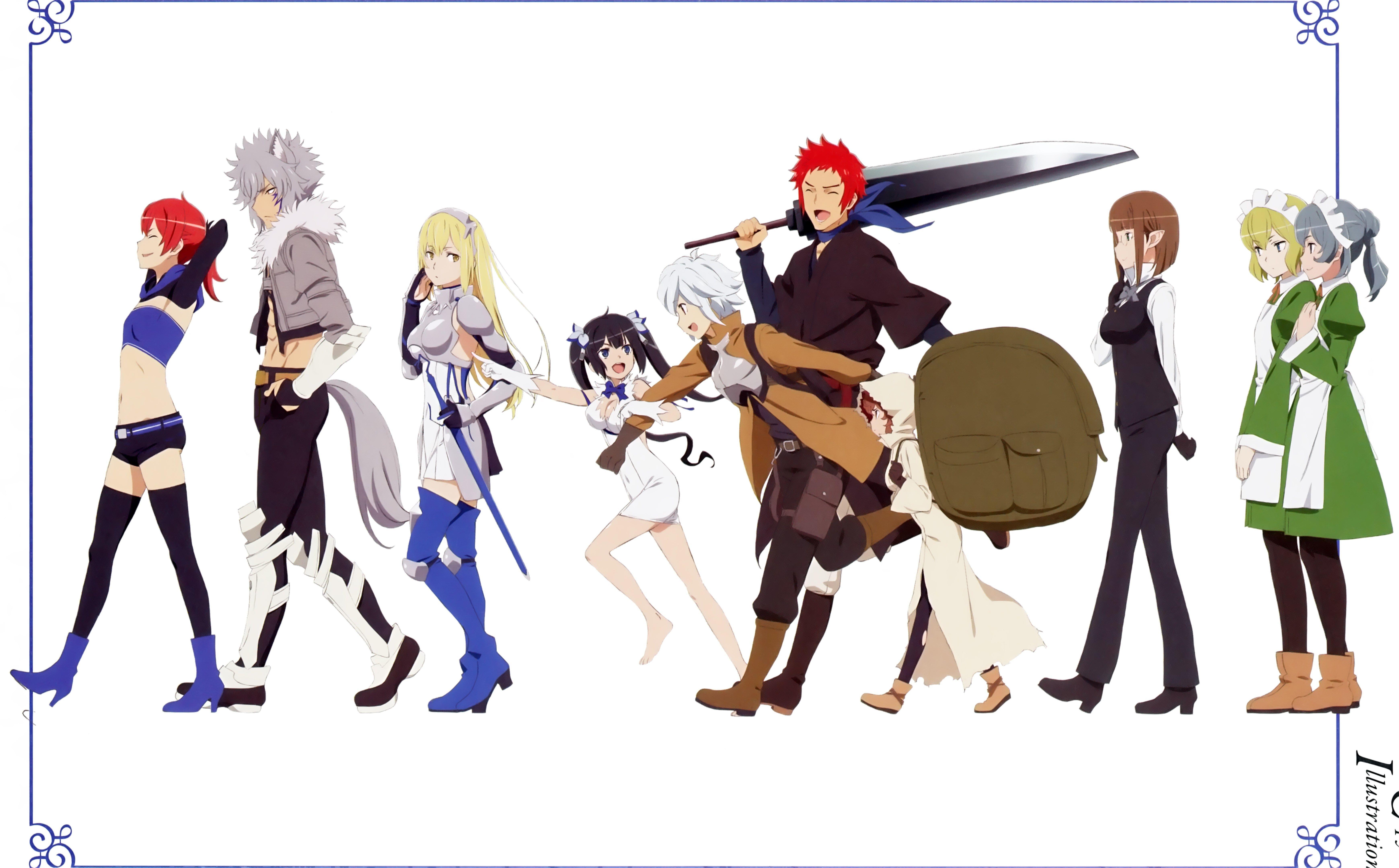 6957x4319 6957x4319 widescreen wallpaper is it wrong to try to pick up girls in a dungeon