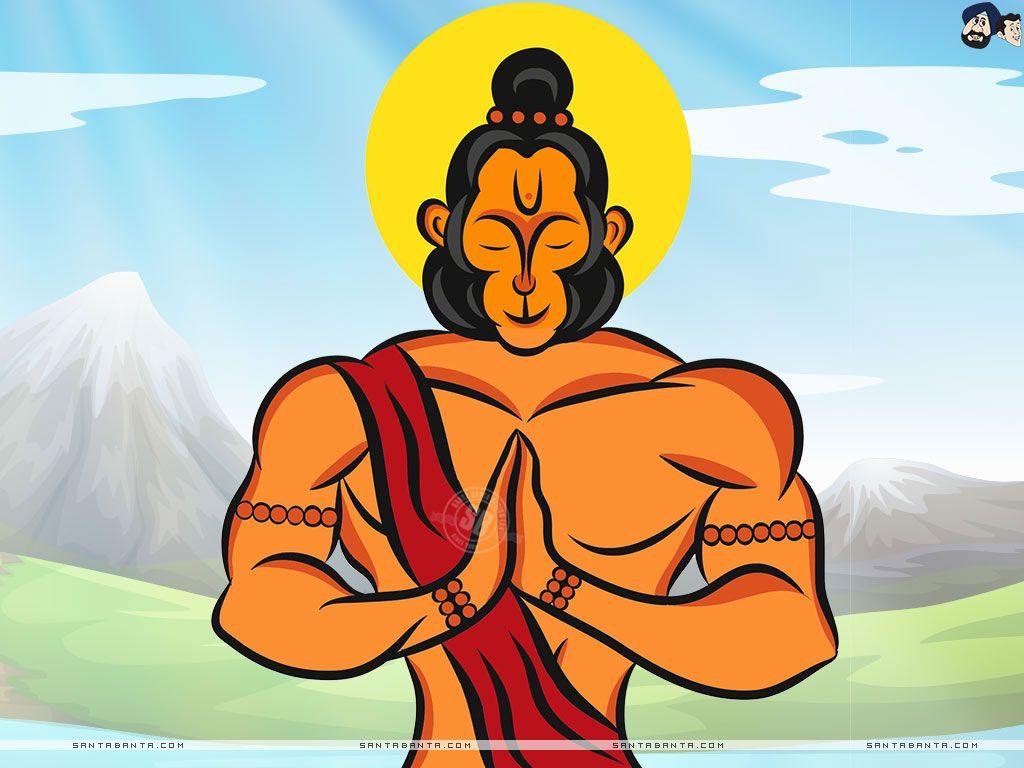 Cartoon Hanuman Wallpapers - Top Free Cartoon Hanuman Backgrounds -  WallpaperAccess