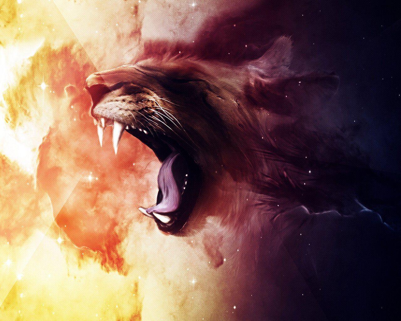 1280x1024 Roaring Lion 1280x1024 Resolution HD 4k Wallpaper, Image, Background, Photo and Picture