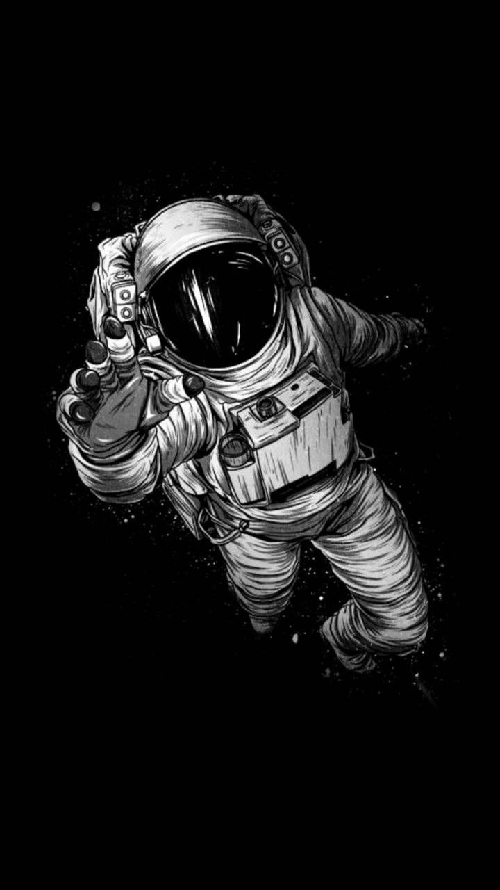 Black and White Astronaut Wallpapers - Top Free Black and White ...