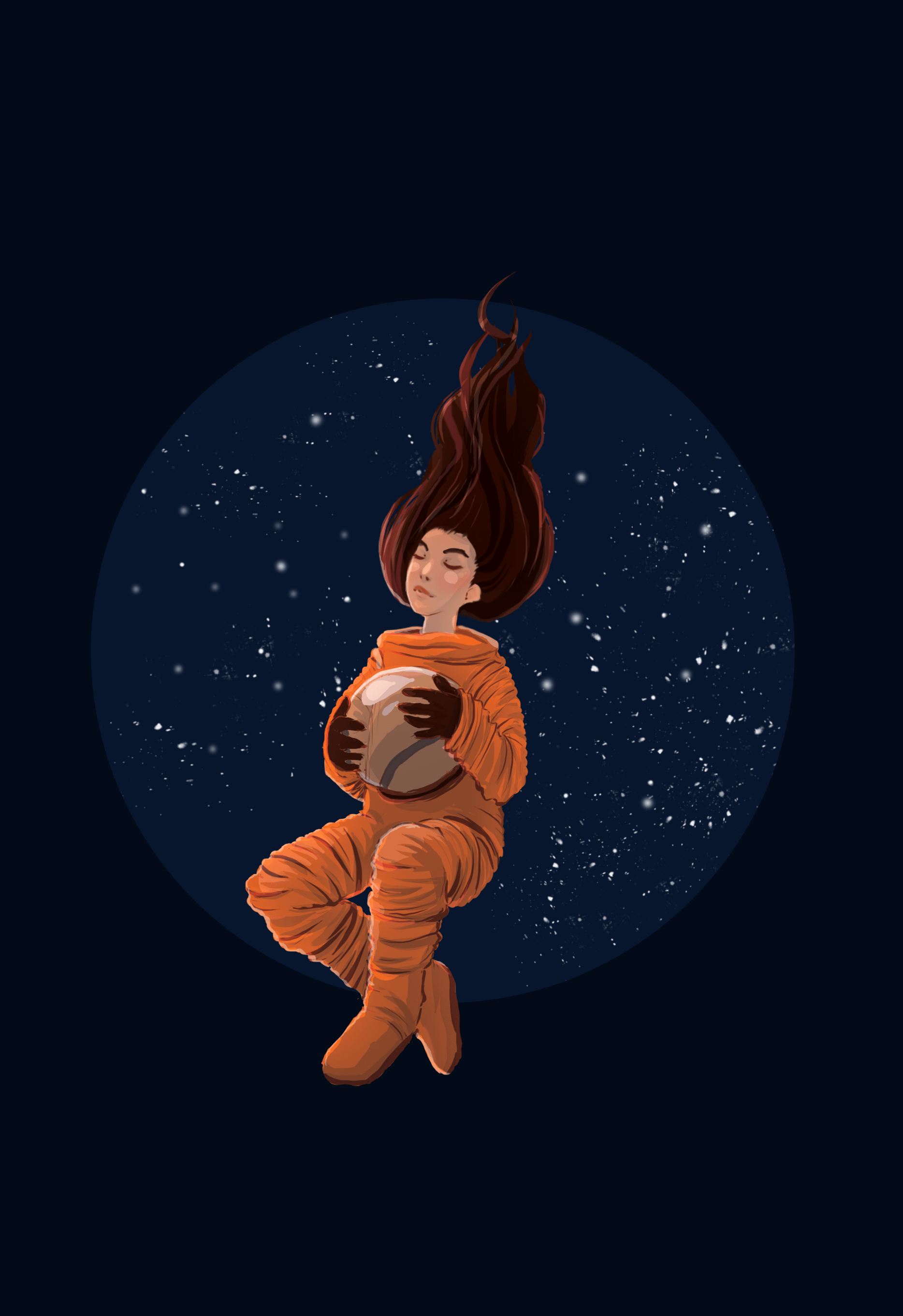 1868x2720 Astronaut Women Wallpaper