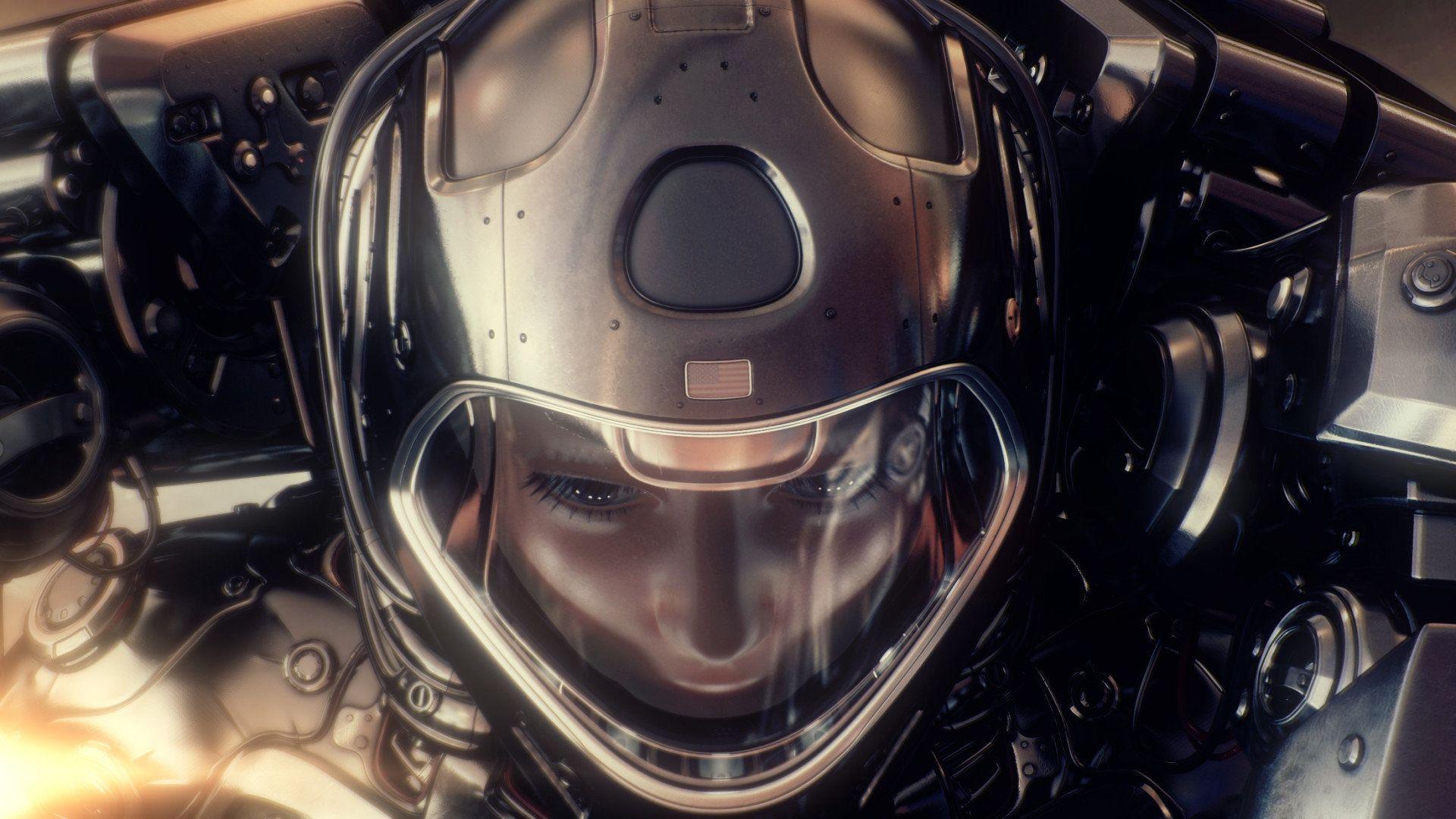 1920x1080 Woman astronaut, Vladislav Ociacia