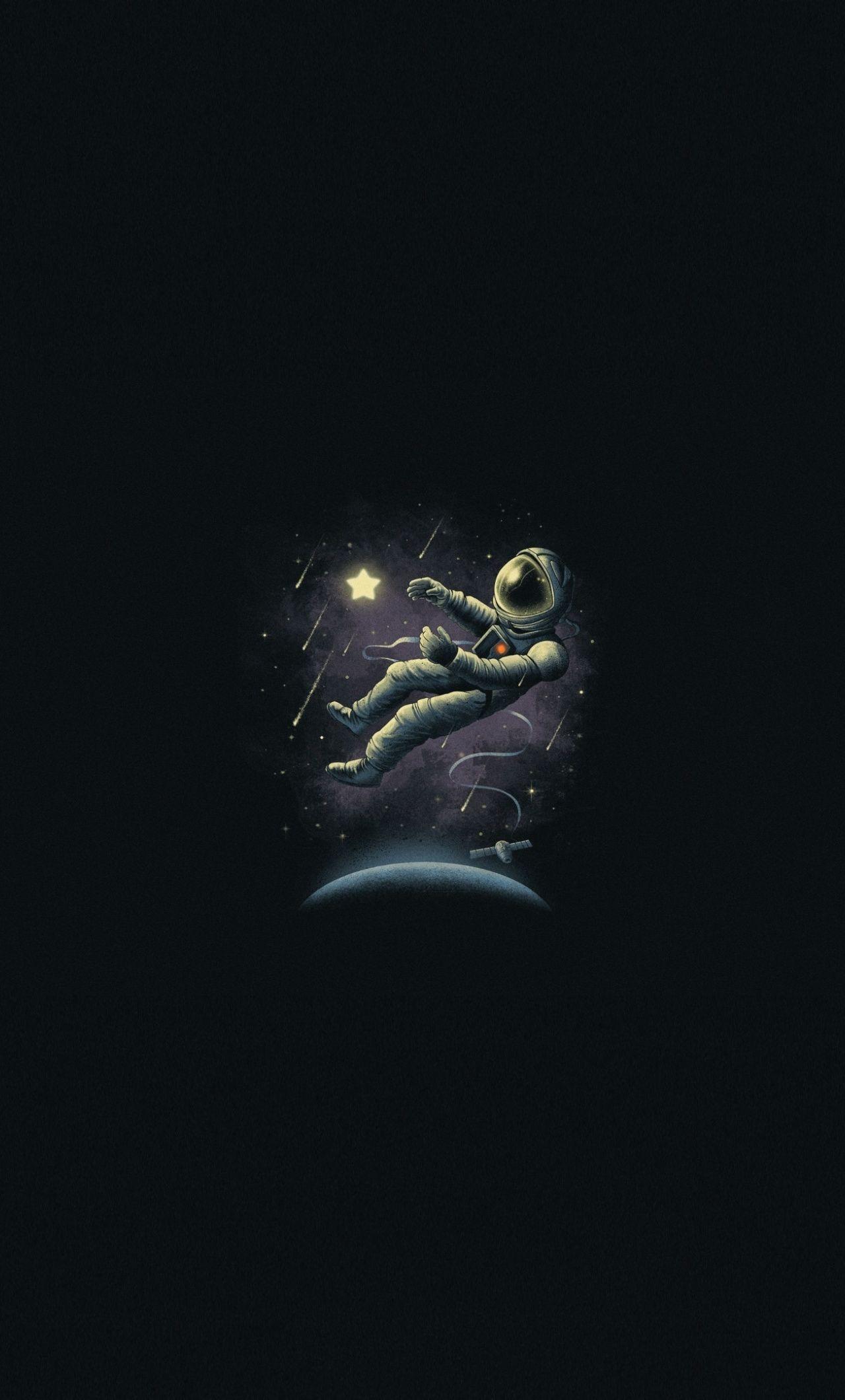 1280x2120 Download Minimal, dark, astronaut, art wallpaper, 1280x iPhone 6 Plus