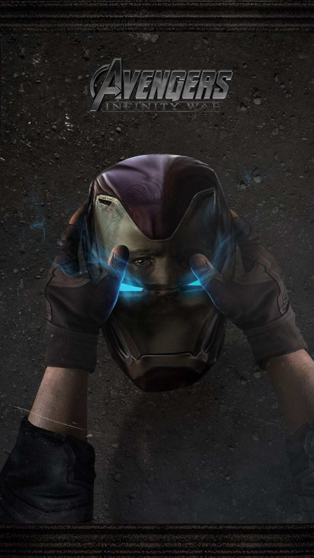 1080x1920 Iron Man Helmet Endgame Wallpaper