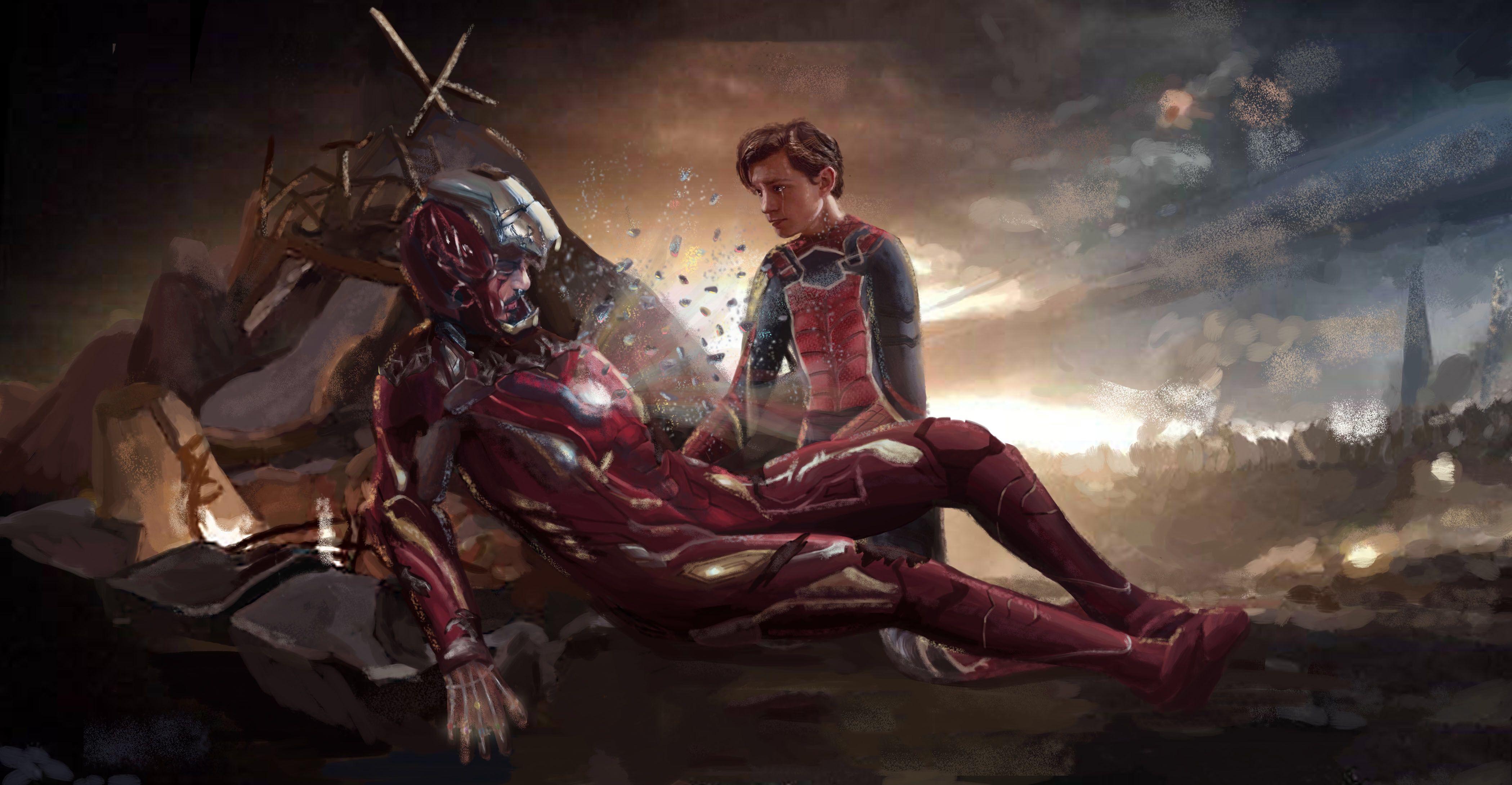 4198x2179 Avengers Endgame Spider Man