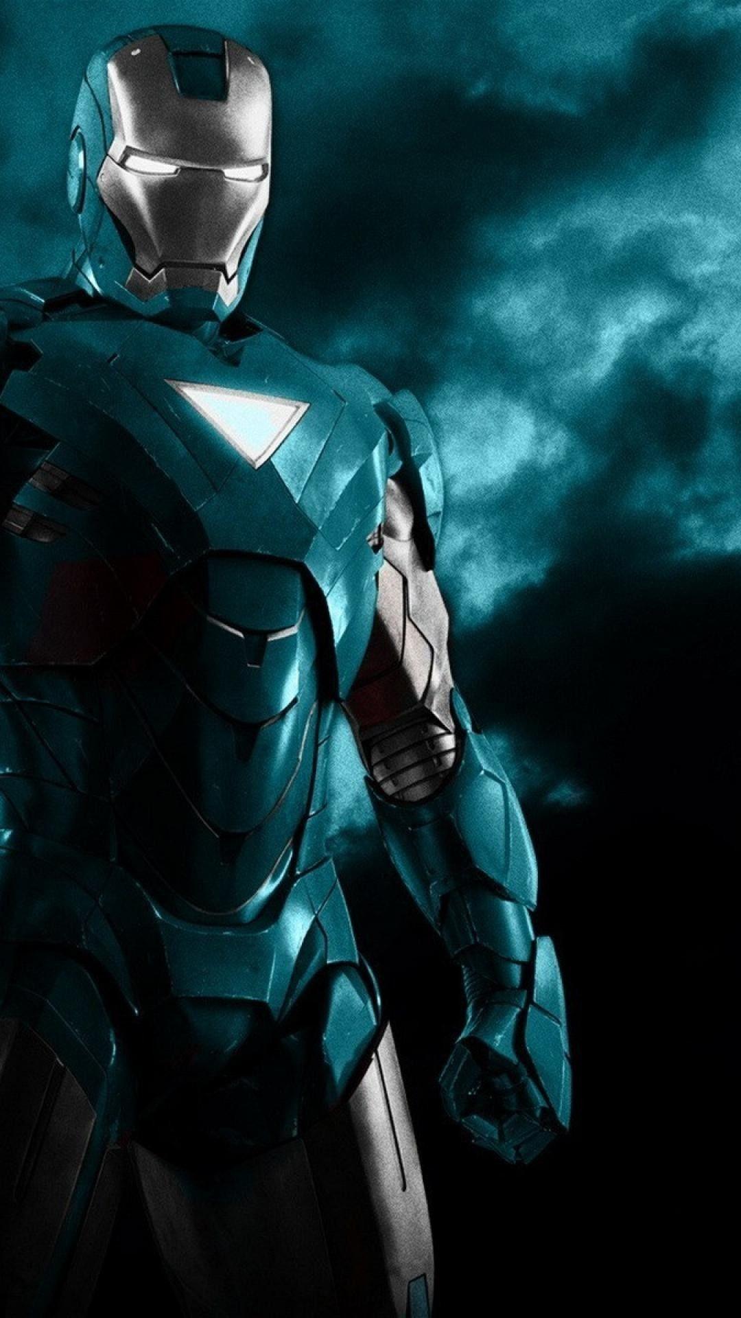 1080x1920 1080p Image: Iron Man HD Wallpaper Blue