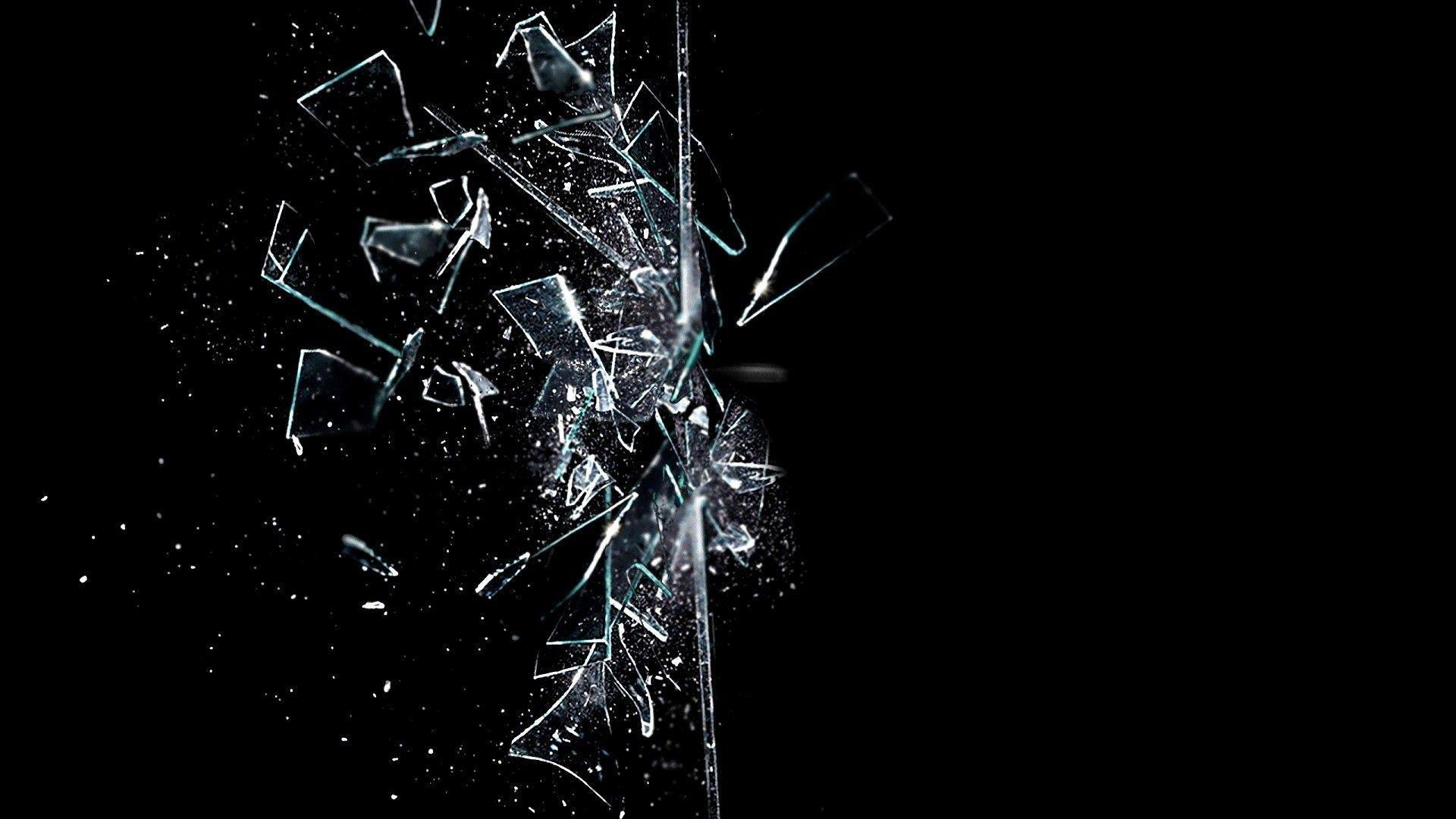1920x1080 Broken Glass Background