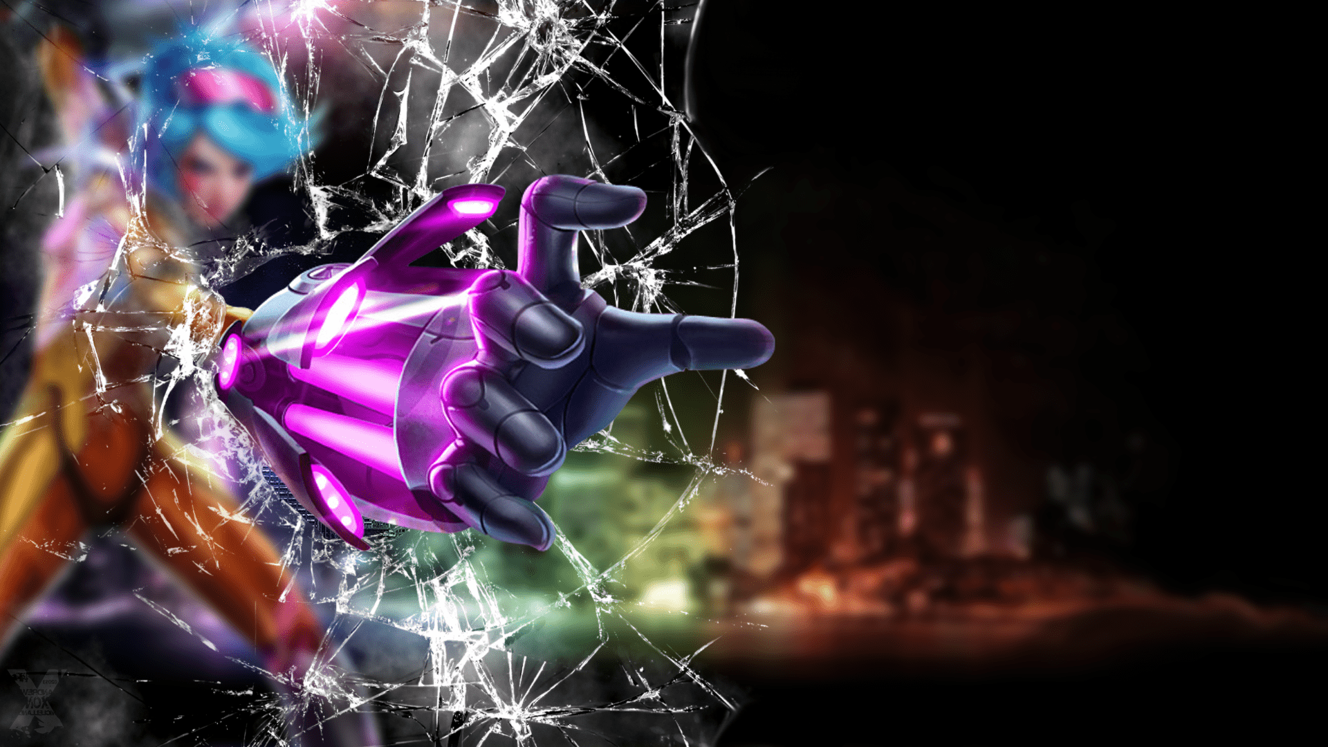1920x1080 Broken Glass Wallpaper Windows Desktop Background .