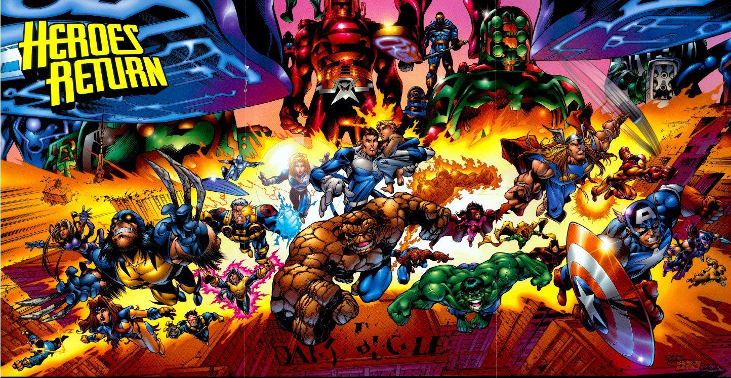 1444x747 Free download Heroes Return Promotional art by Carlos Pacheco with inks by Jesus [1444x747] for your Desktop, Mobile & Tablet. Explore Heroes Reborn Wallpaper. Heroes Reborn Wallpaper, Hitman Reborn