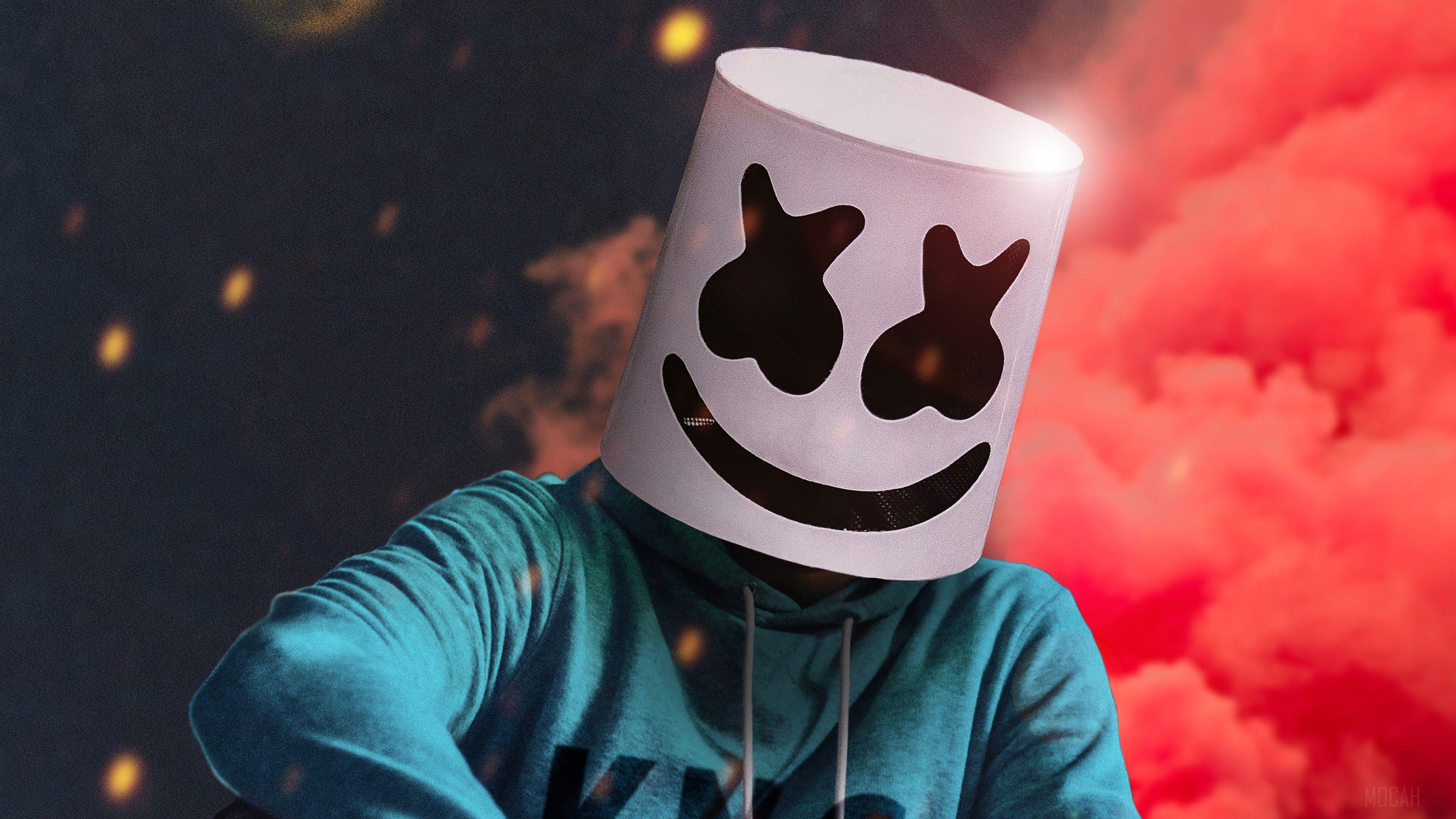 3840x2160 DJ, Marshmello, Mask, Celebrity 4k wallpaper. Mocah HD Wallpaper