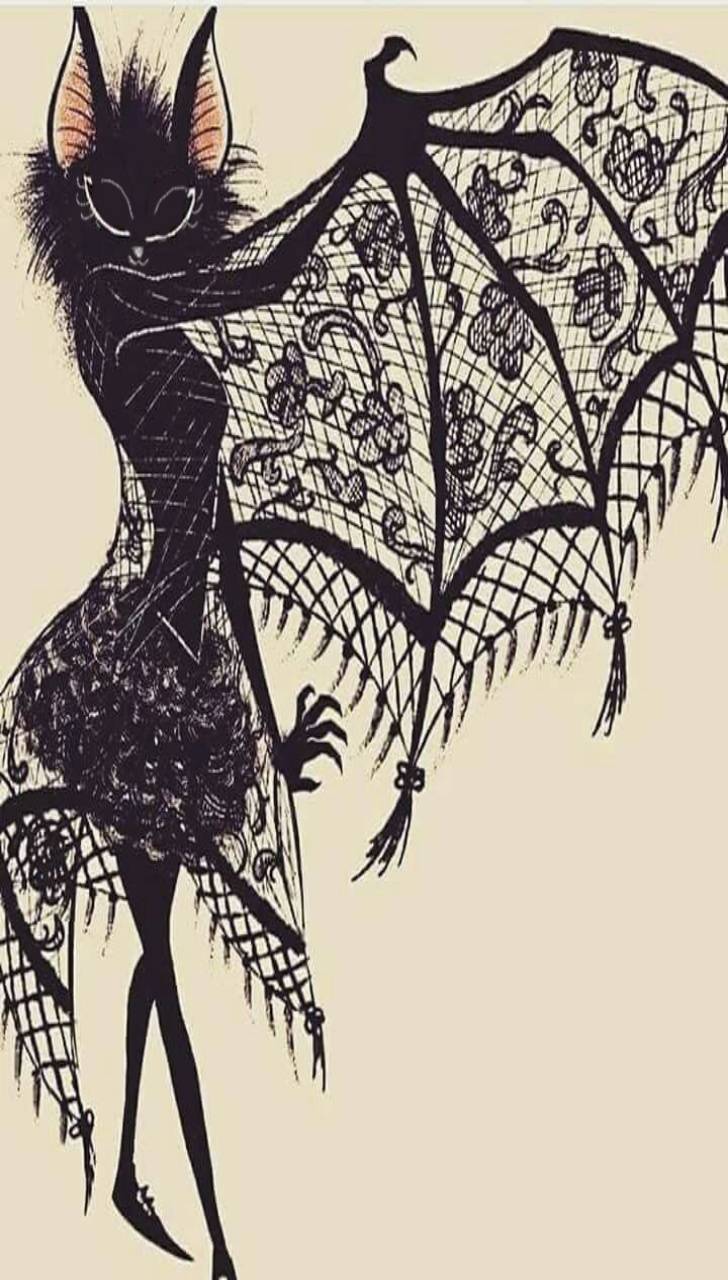 728x1280 Gothic Bat wallpaper