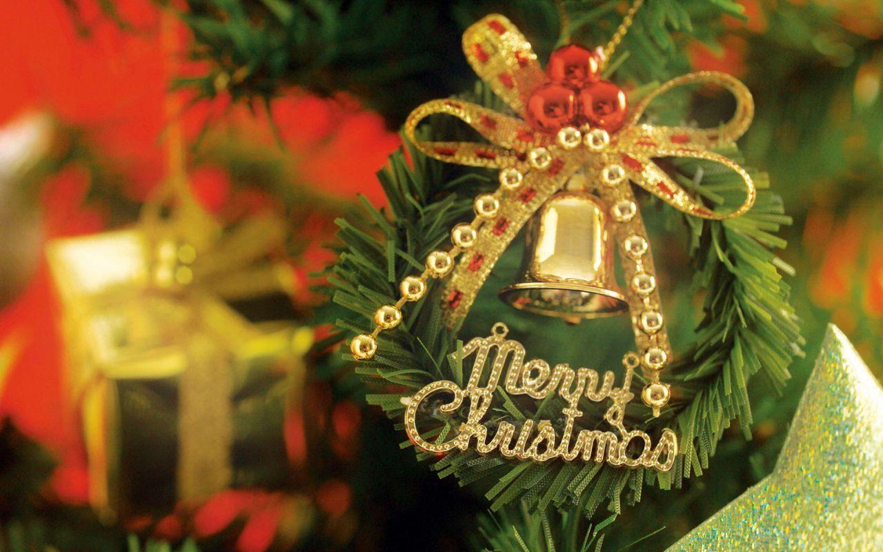 1280x800 Merry Christmas Decoration Wallpaper Photo HD