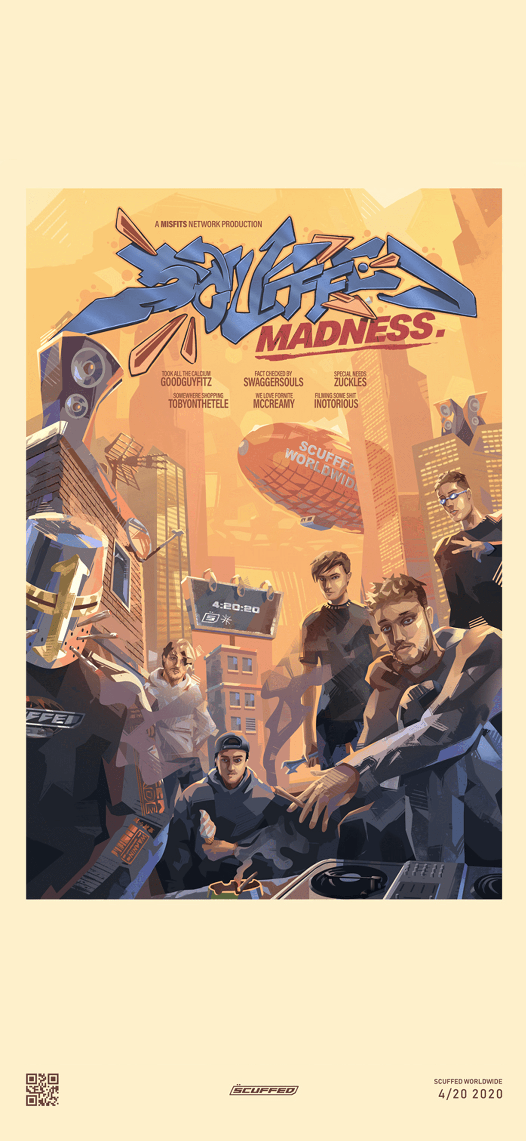 1080x2341 Phone Wallpaper for the Scuffed Madness poster