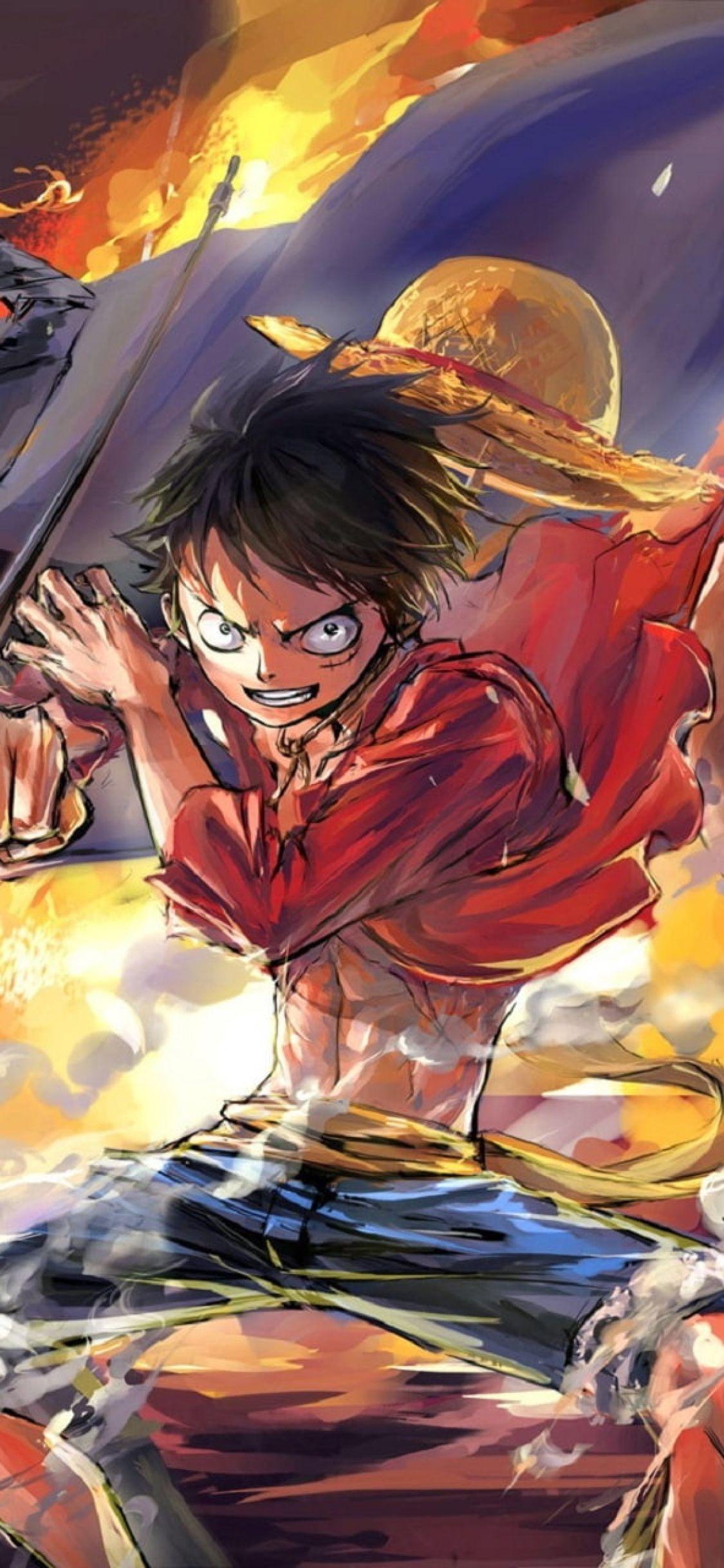 Anime One Piece: Red Art 4K Wallpaper iPhone HD Phone #9771h