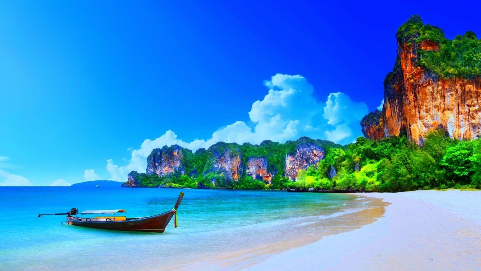 1920x1080 Thailand Beach Wallpaper Full HD. Beach wallpaper, Thailand wallpaper, Thailand beaches