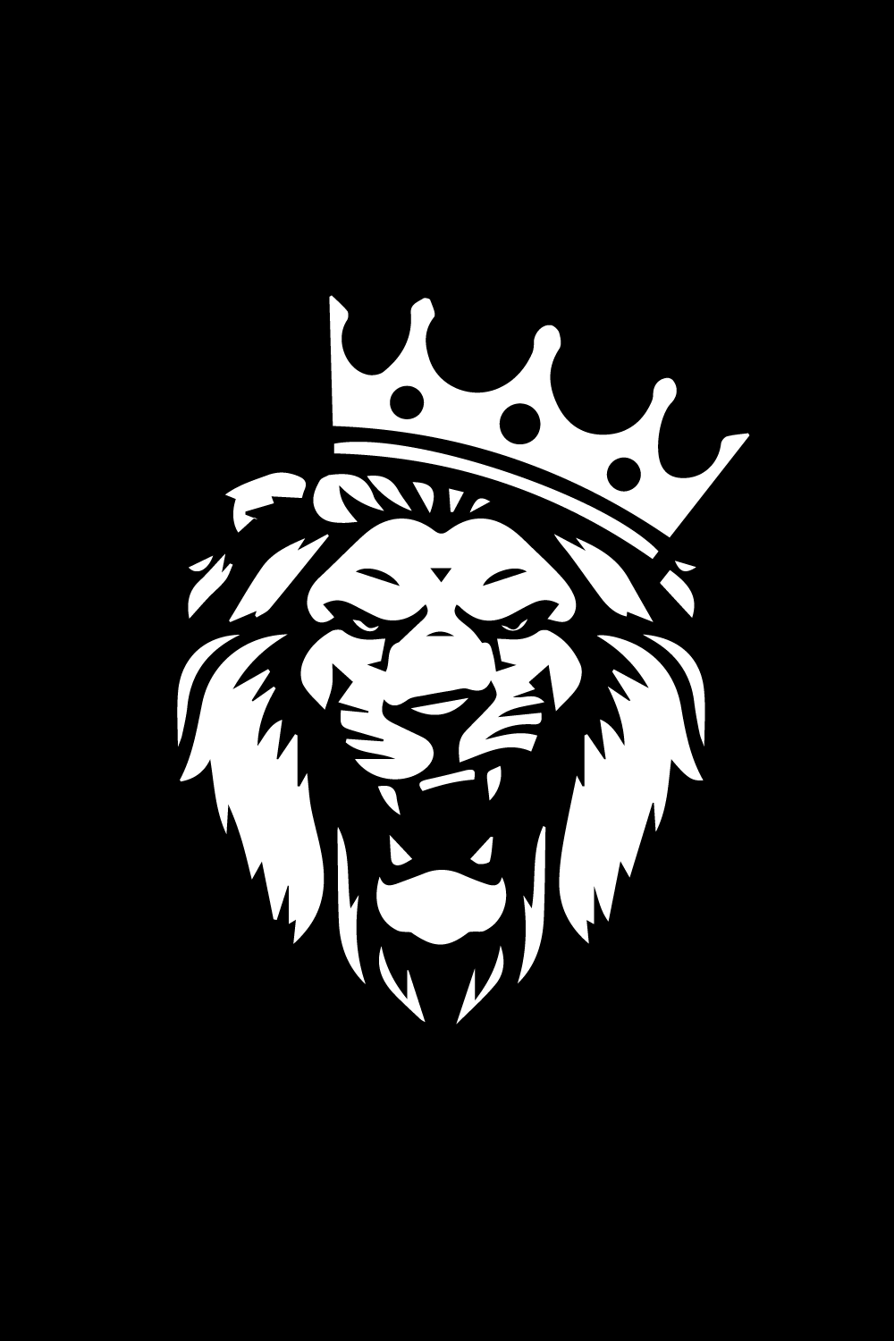1000x1500 Lion with Crown. Lion artwork, Lion king art, Logo design art