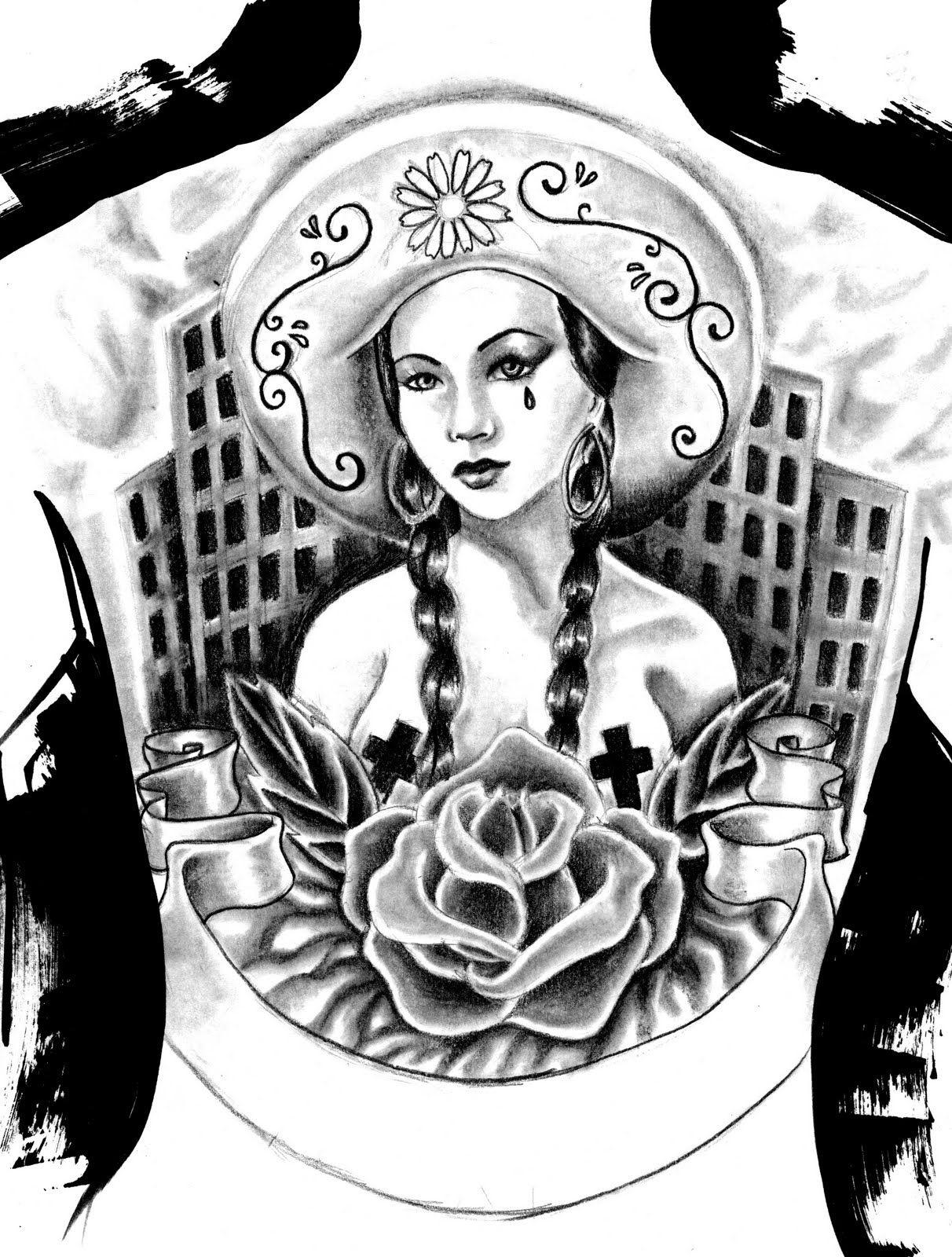 1212x1600 Baby Gangster Love Art Mexican Gangster Girls Drawings Gangster Girl Tattoo