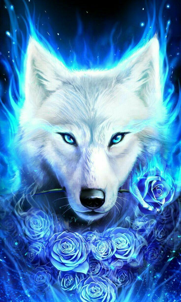 736x1226 White Wolf Wallpaper Anime