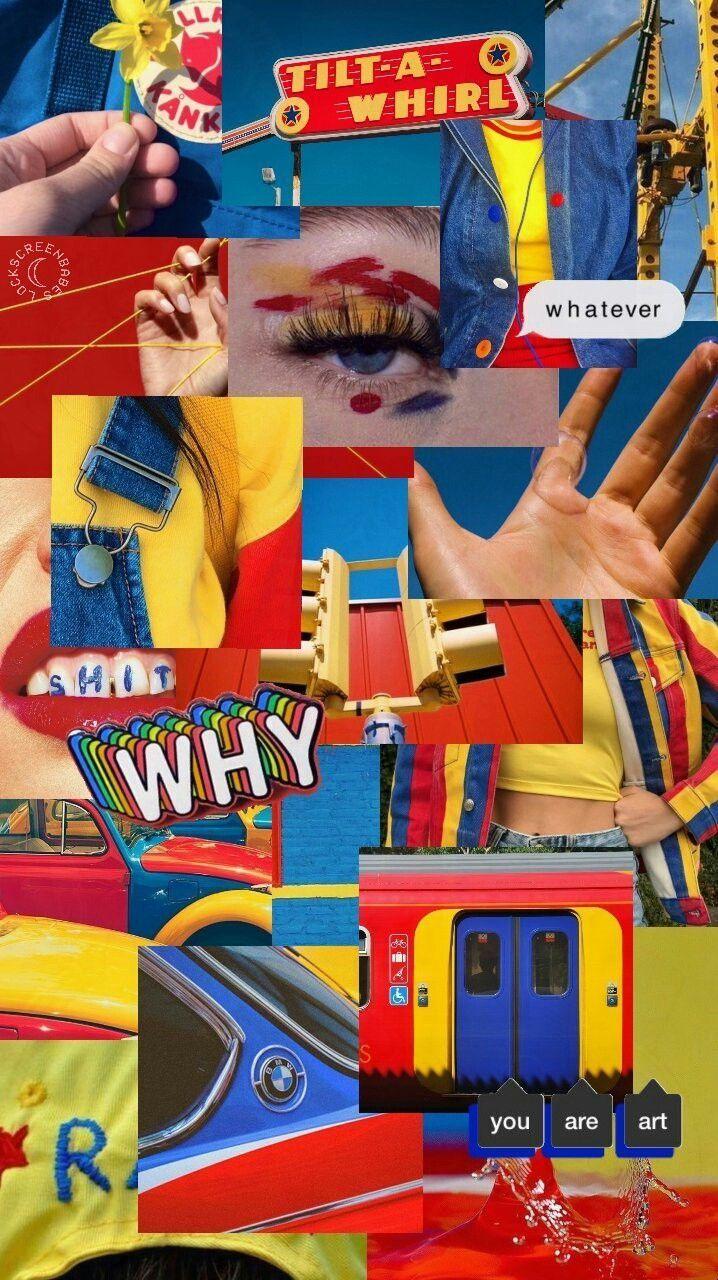 718x1280 Primary Aesthetic Wallpaper