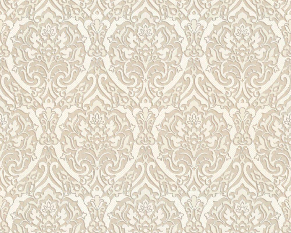 1000x800 A.S. Création Wallpaper «Baroque, 3D, Beige, Brown, Cream, Silver» 370021