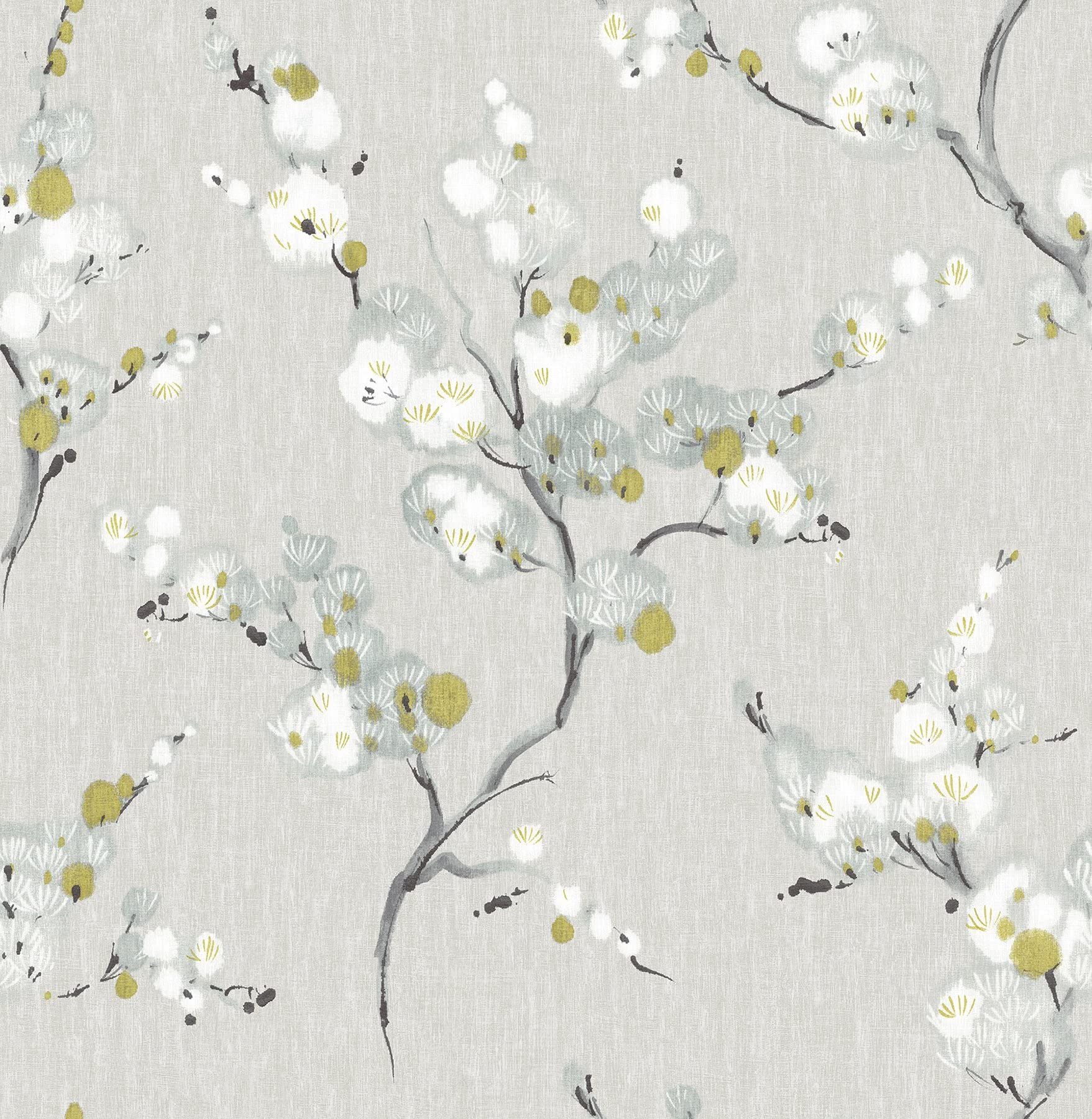 1757x1800 NuWallpaper NU2679 Mirei Peel & Stick Wallpaper, Taupe
