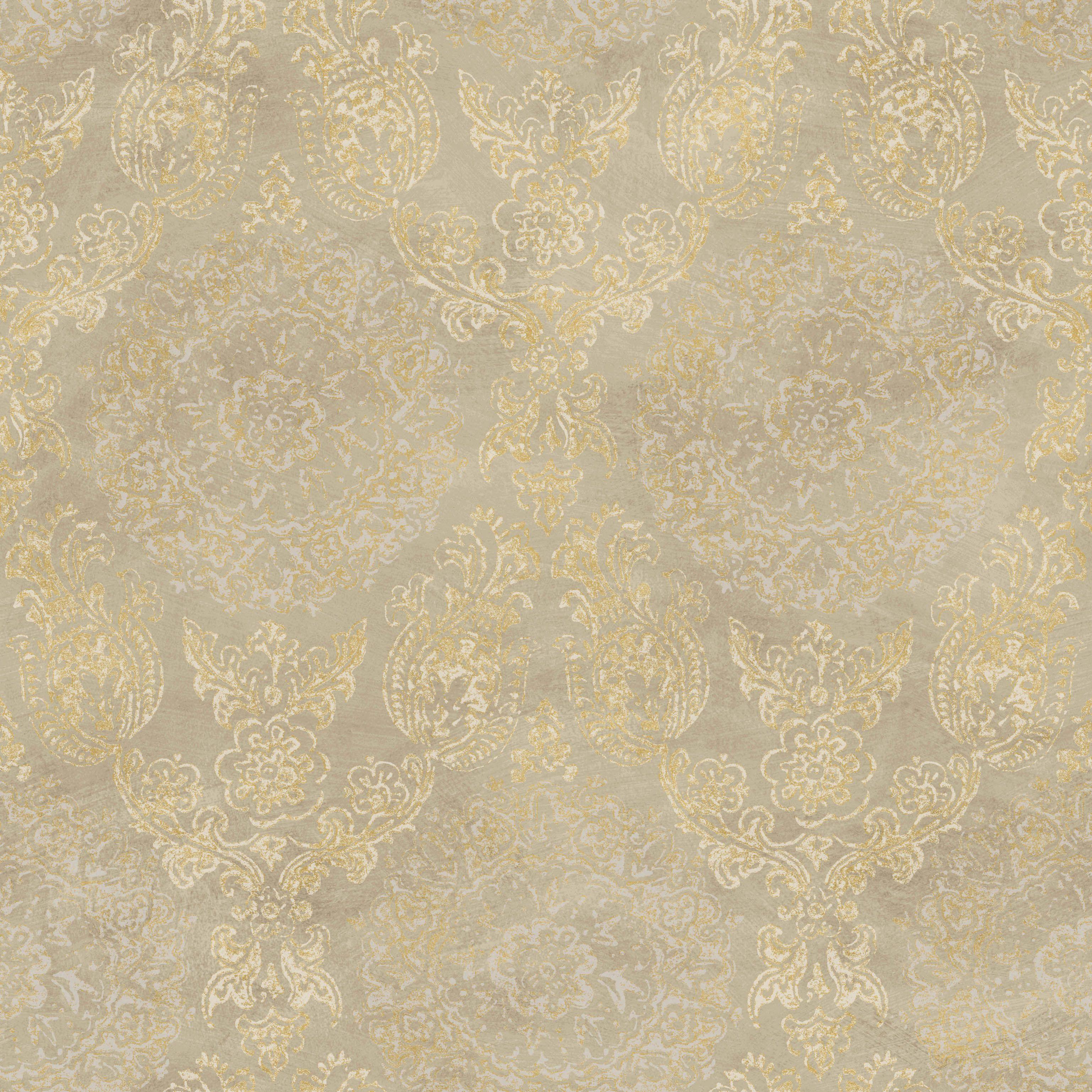 3075x3075 Chesapeake Sofonisba Damask Taupe