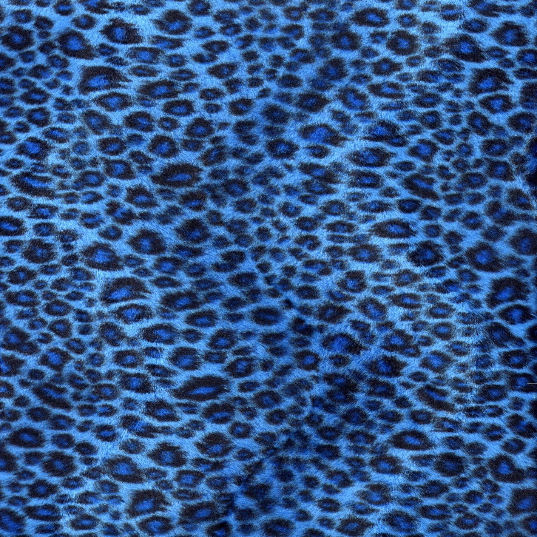 1800x1800 Blue Leopard Print Wallpaper
