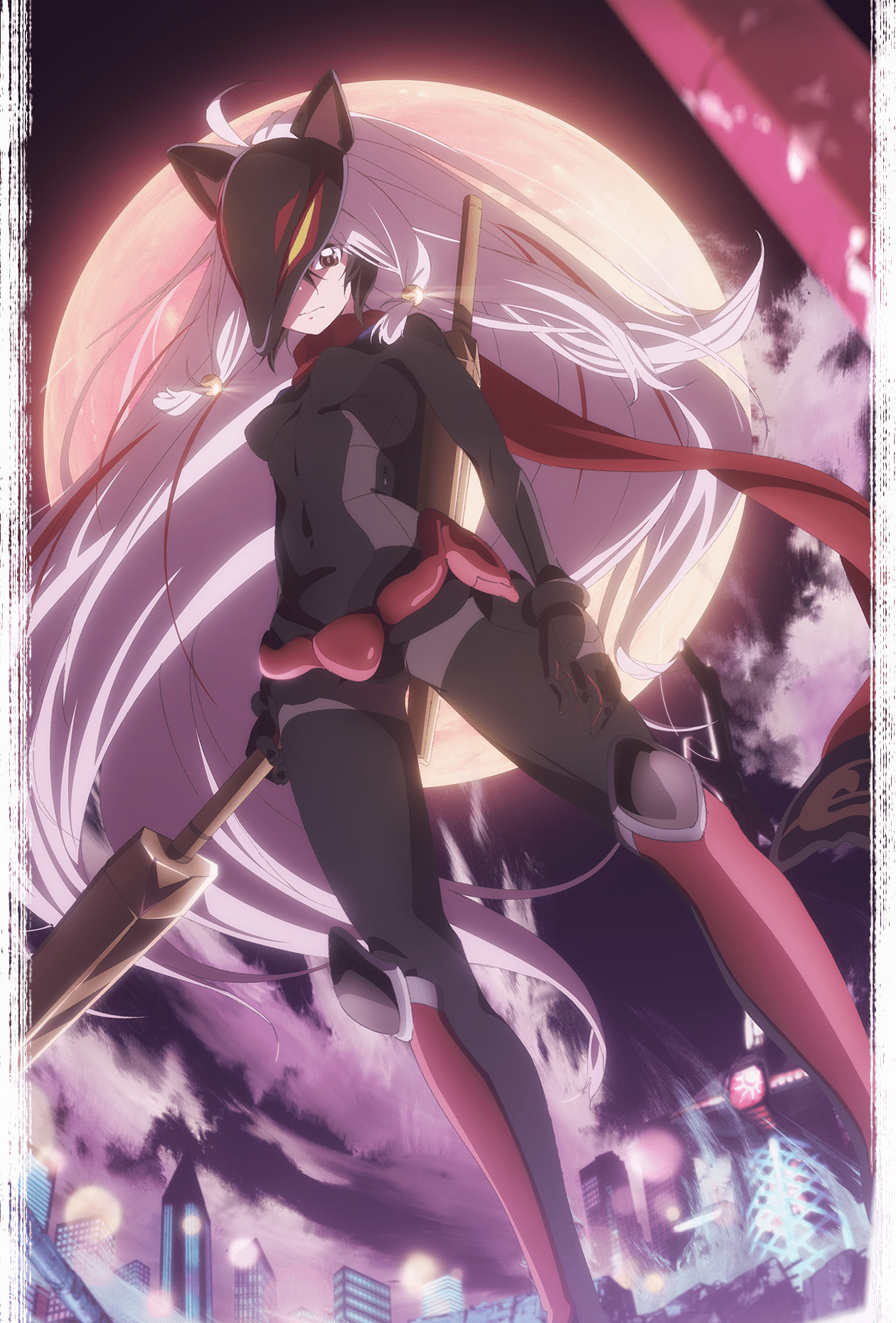 1260x1860 Cute Black Anime Fox .