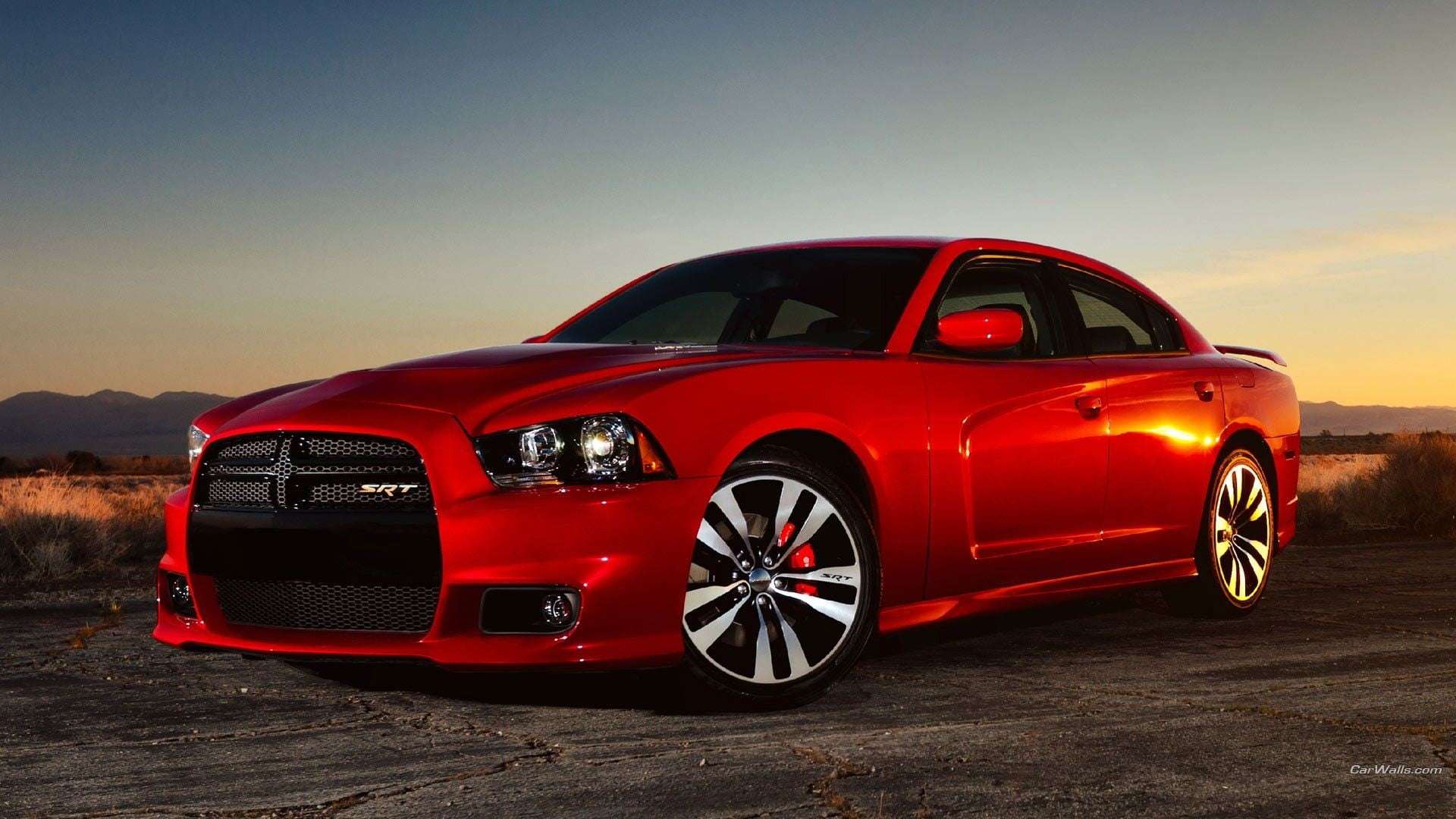 1920x1080 Red Dodge Charger Hellcat Wallpaper