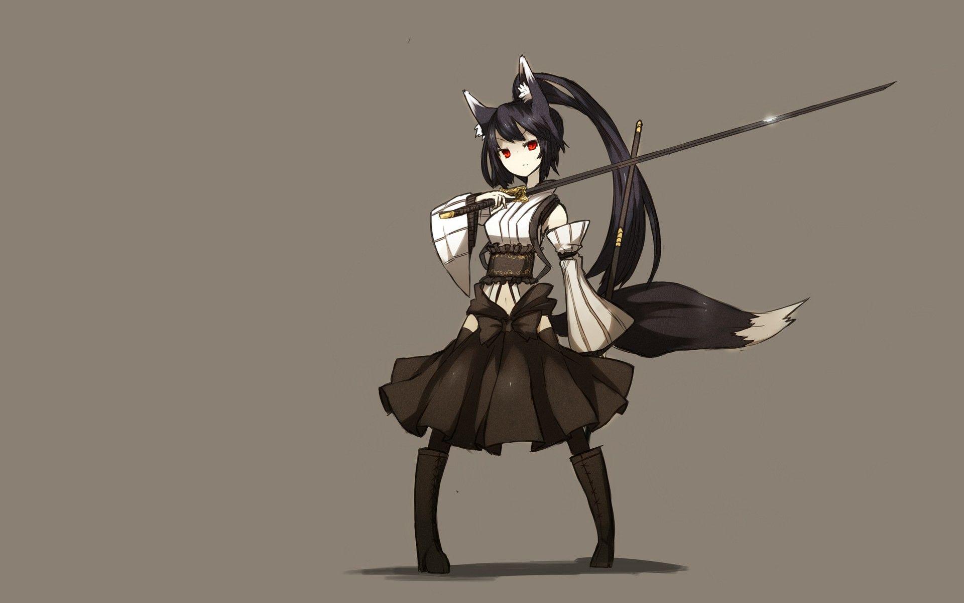 1920x1200 Black Fox Anime Wallpaper