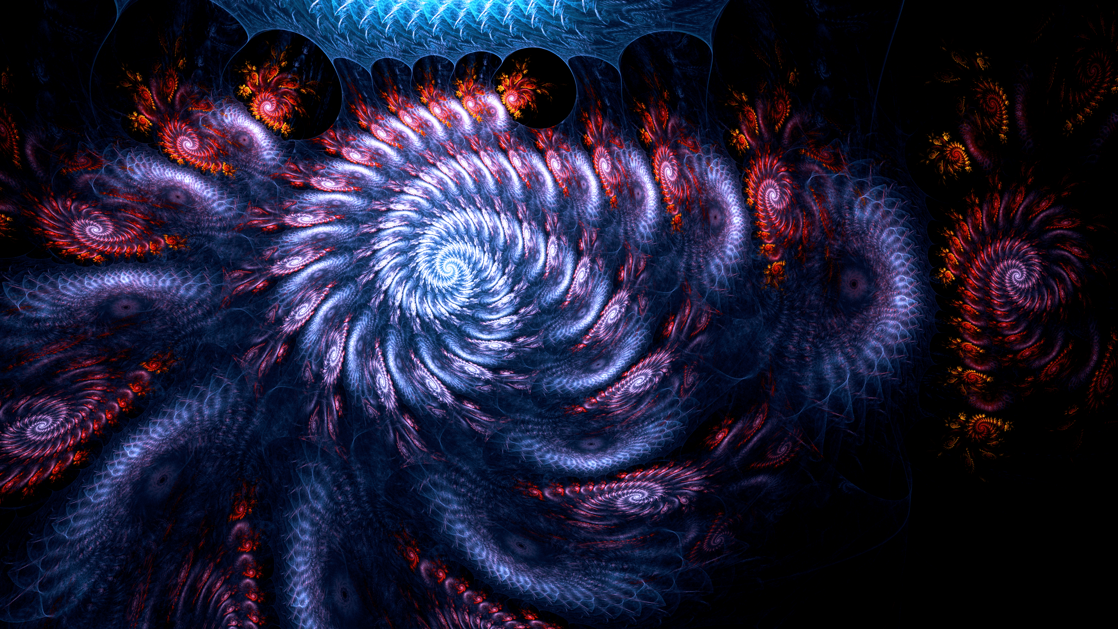 3840x2160 Bubble Spherical Bipolar Urp8017vg Gpu Art Fractal Wallpaper 4k