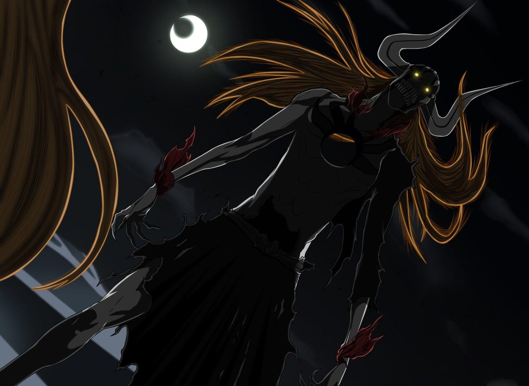 1783x1300 kurosaki ichigo bleach anime vasto lorde crescent moon glowing eyes hollow wallpaper
