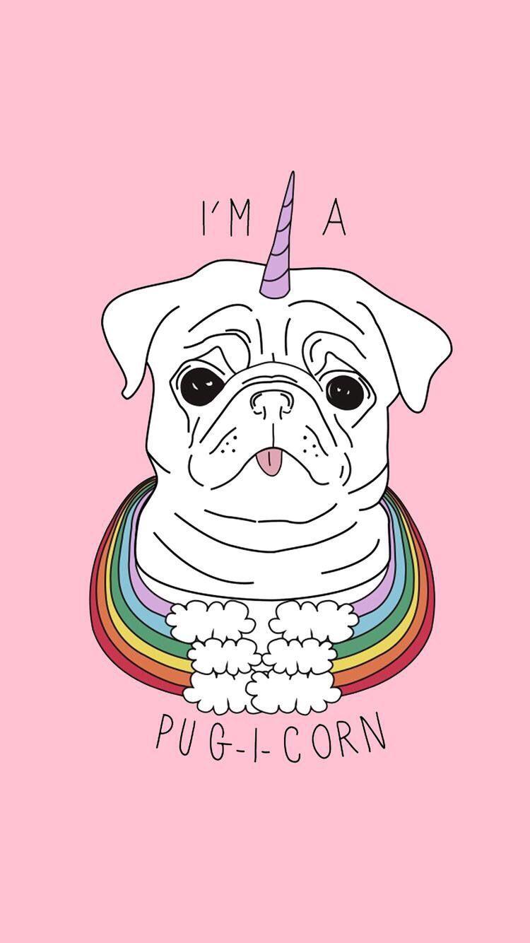 750x1334 Pugicorn Wallpaper