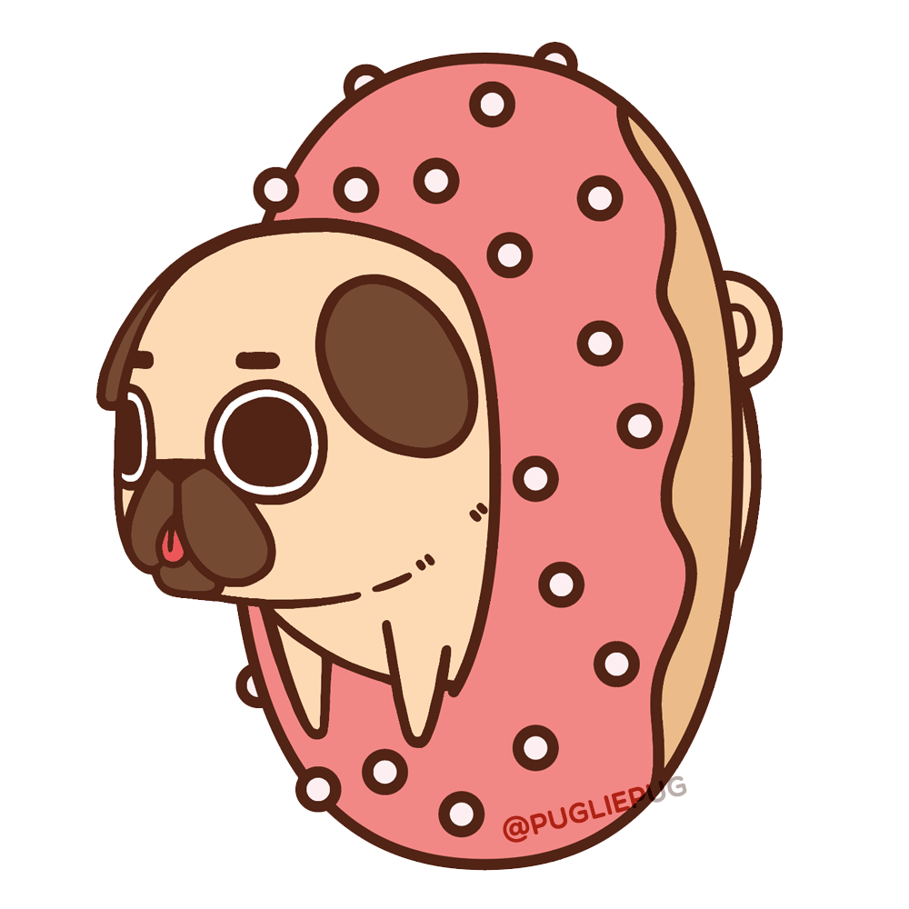 1000x1000 Puglie Pug Donut