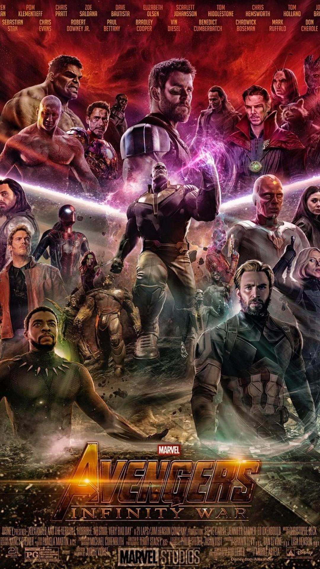 1080x1920 HD Android Mobile Avengers Infinity War Wallpaper