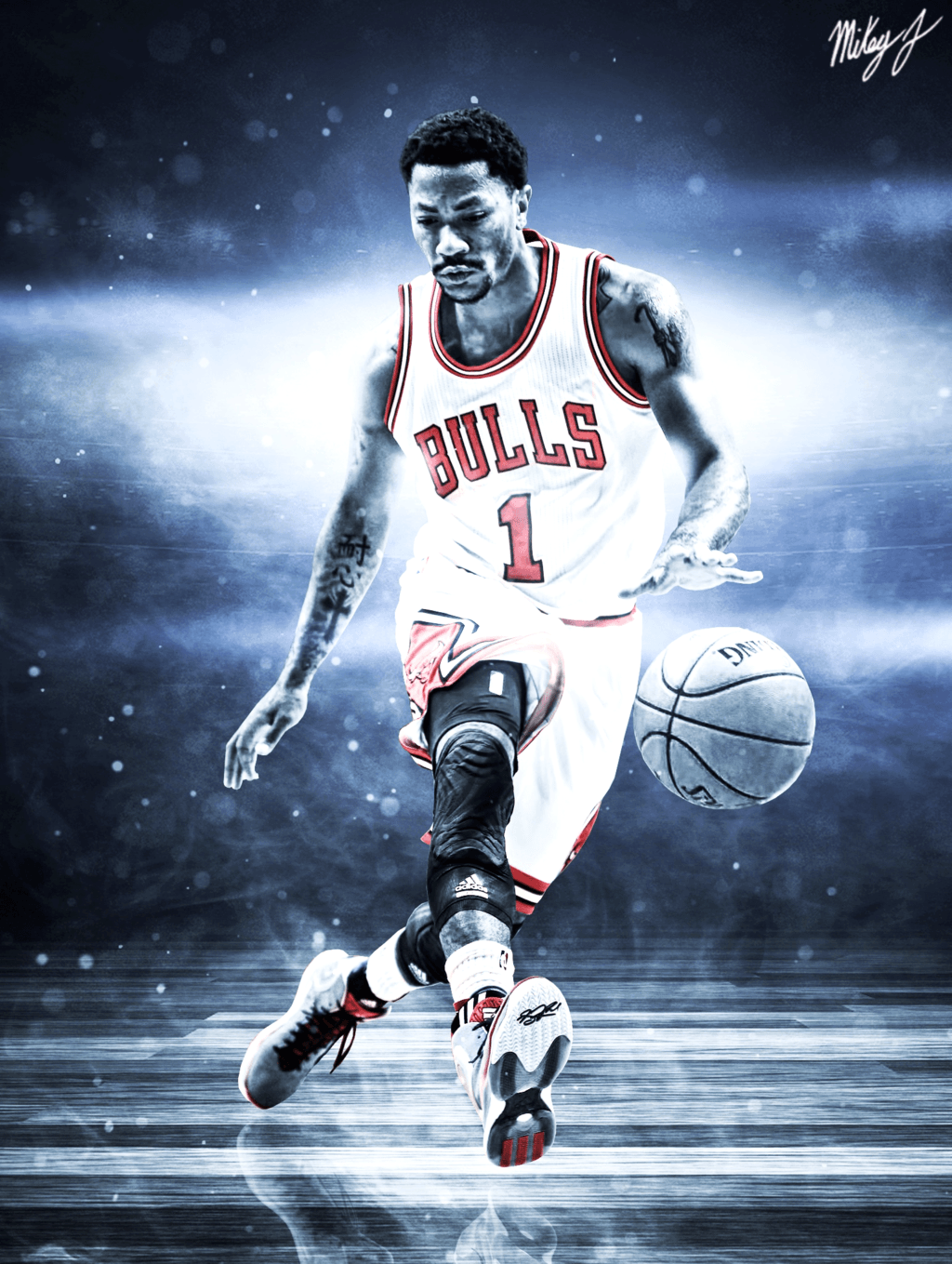 1024x1359 Wallpaper Derrick Rose HD
