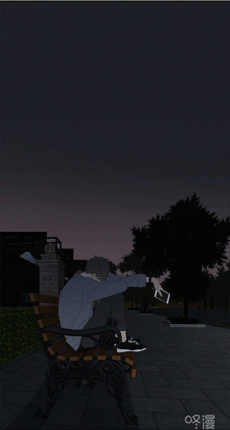 736x1374 Anime Scenery Wallpaper Dark Wallpaper HD