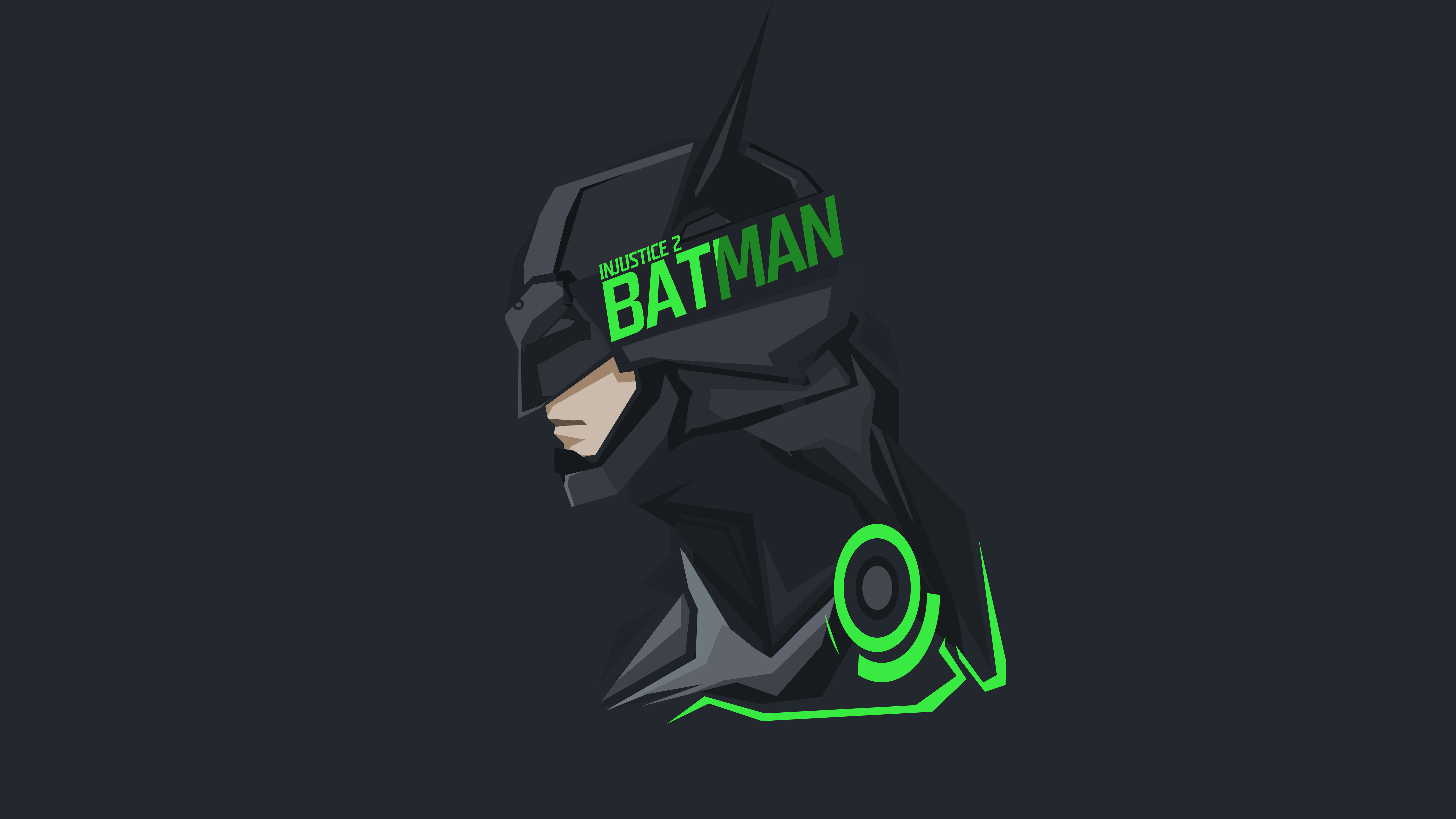 7680x4320 Injustice 2 Batman Minimalist 8K Wallpaper [7680x4320]
