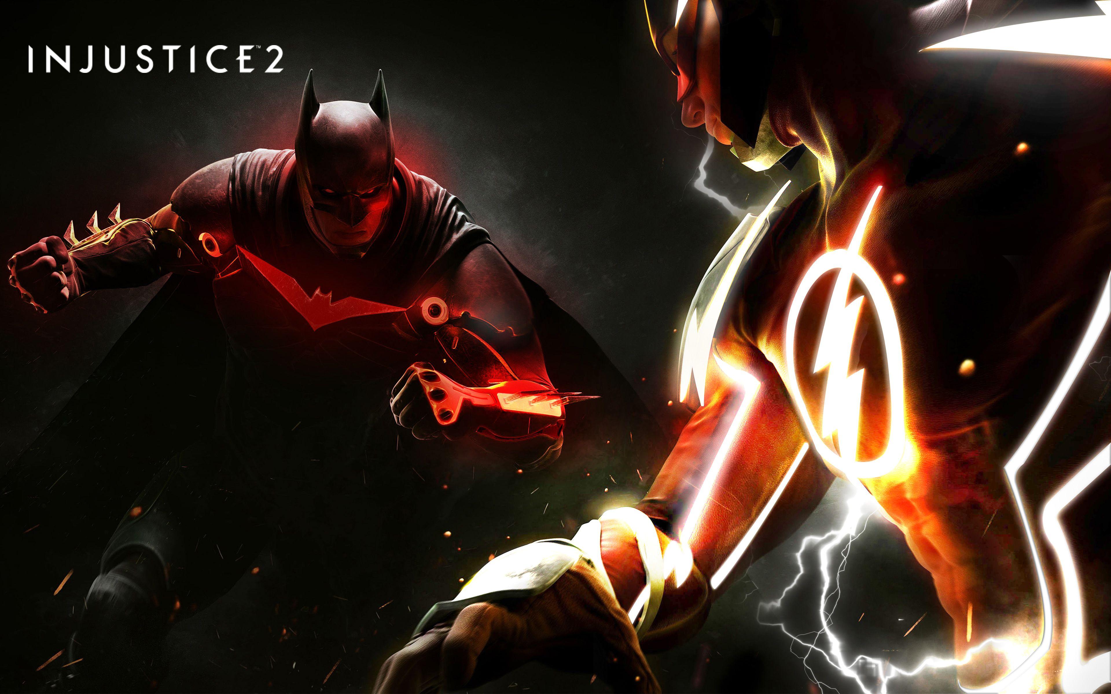 3840x2400 injustice ps games, 2017 games, hd, 4k, batman, flash