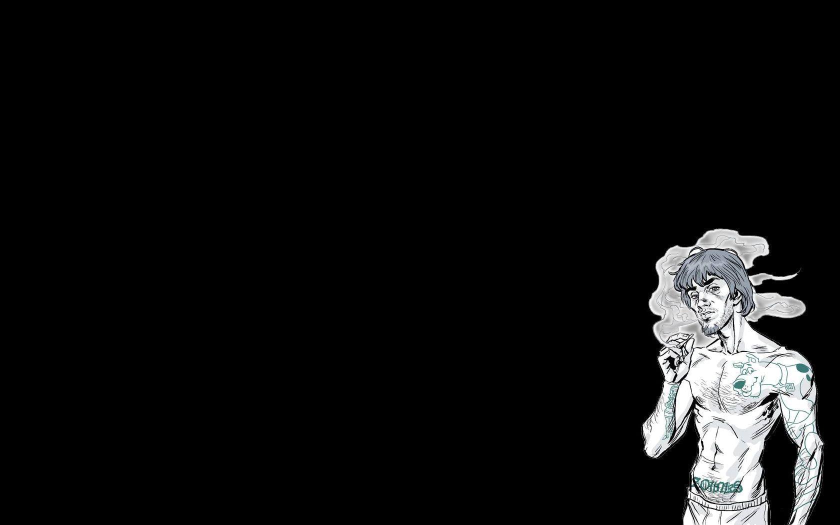 1680x1050 Download Wallpaper, Download 1680x1050 smoke scooby doo alternative art cigarettes black background 1680x1050 wallpaper Wallpaper –Free Wallpaper Download