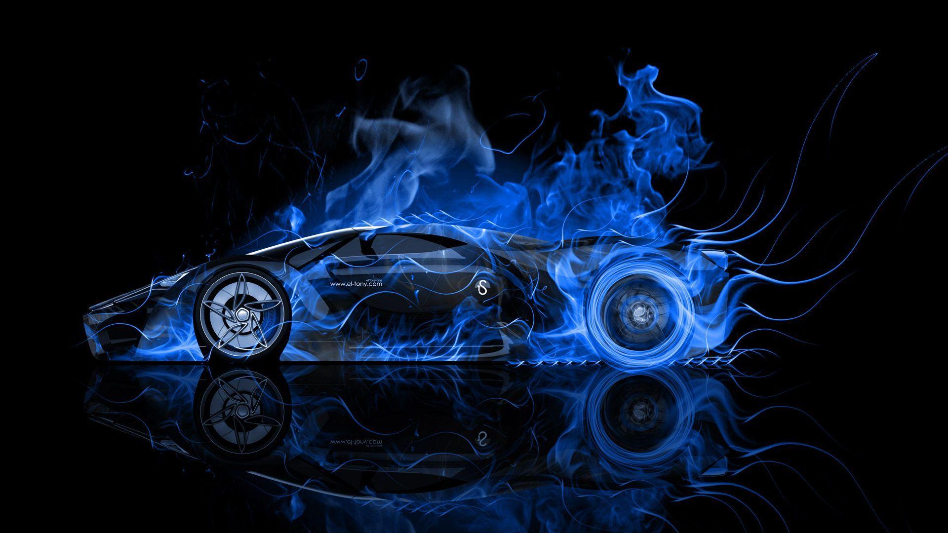 1920x1080 Pink Blue Fire Wallpaper